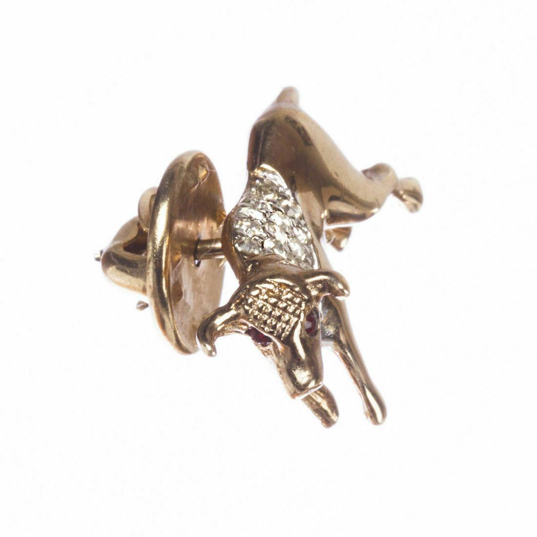 Designer Panetta Rhinestone Bull Pin Size ONE SIZE - 3 Thumbnail