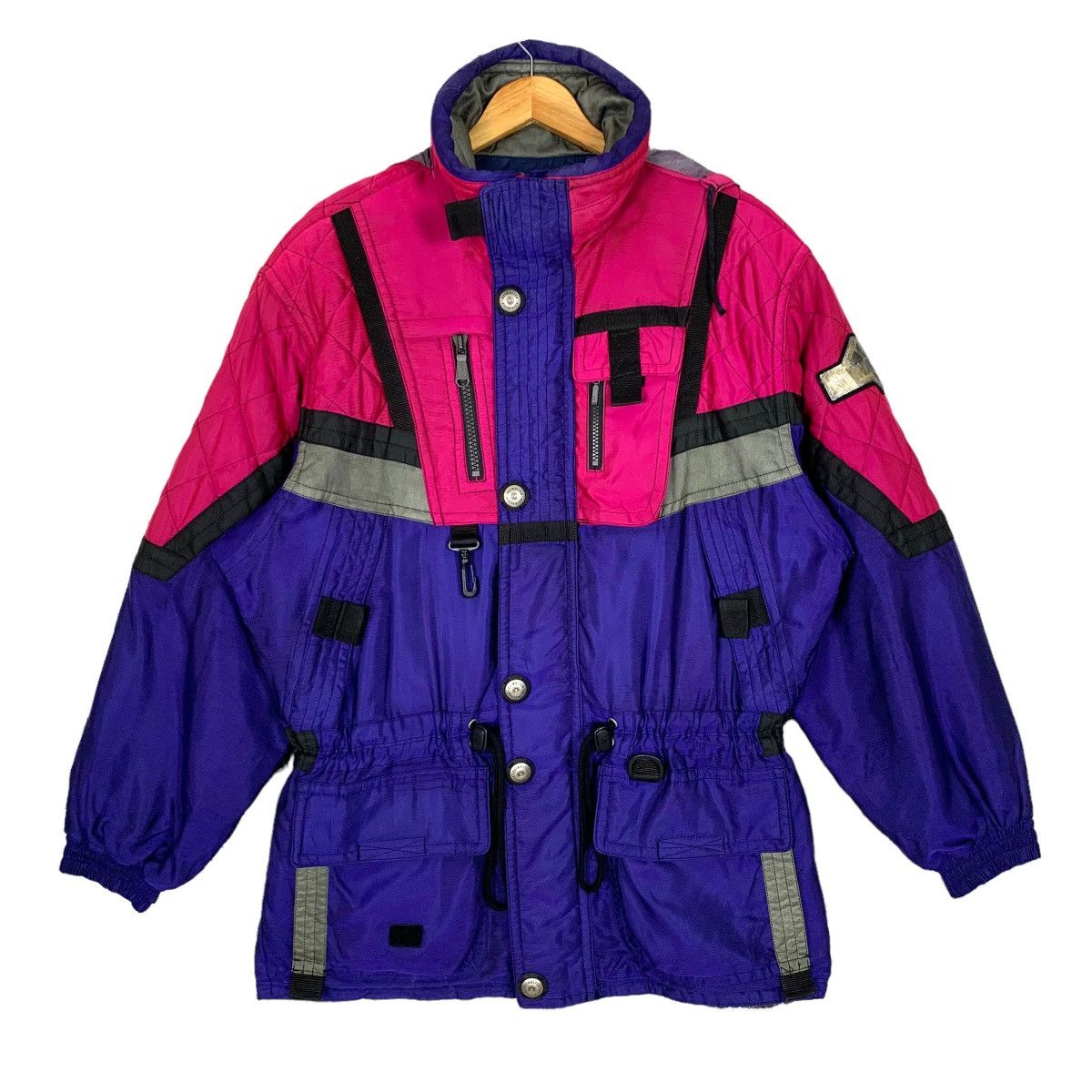 image of Vintage Reinalter Ski Multicolor Snowman Jacket, Men's (Size Large)