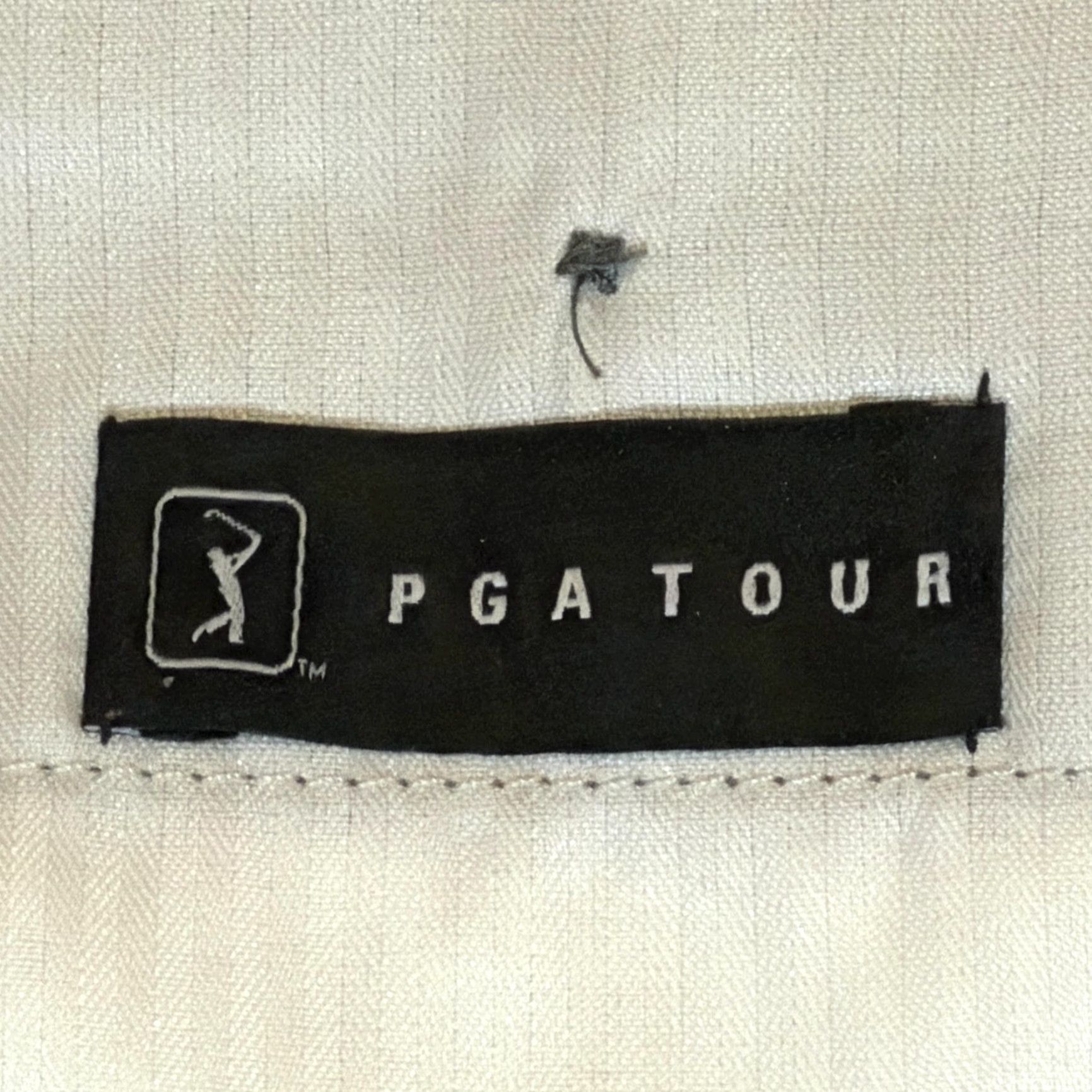 PGA Tour PGA TOUR Golf Shorts Mens 32 Gray Plaid Stretch Performance Flat Front Casual Shirt Size US 32 / EU 48 - 3 Thumbnail