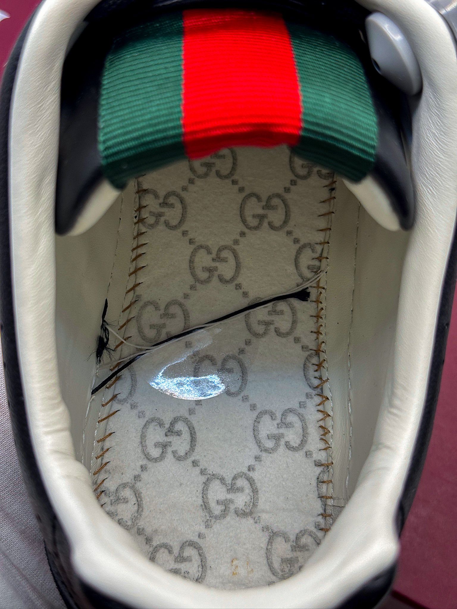 Gucci Gucci Re-Web GG Supreme Monogram Black Luxury Sneakers Size US 13 / EU 46 - 21 Thumbnail