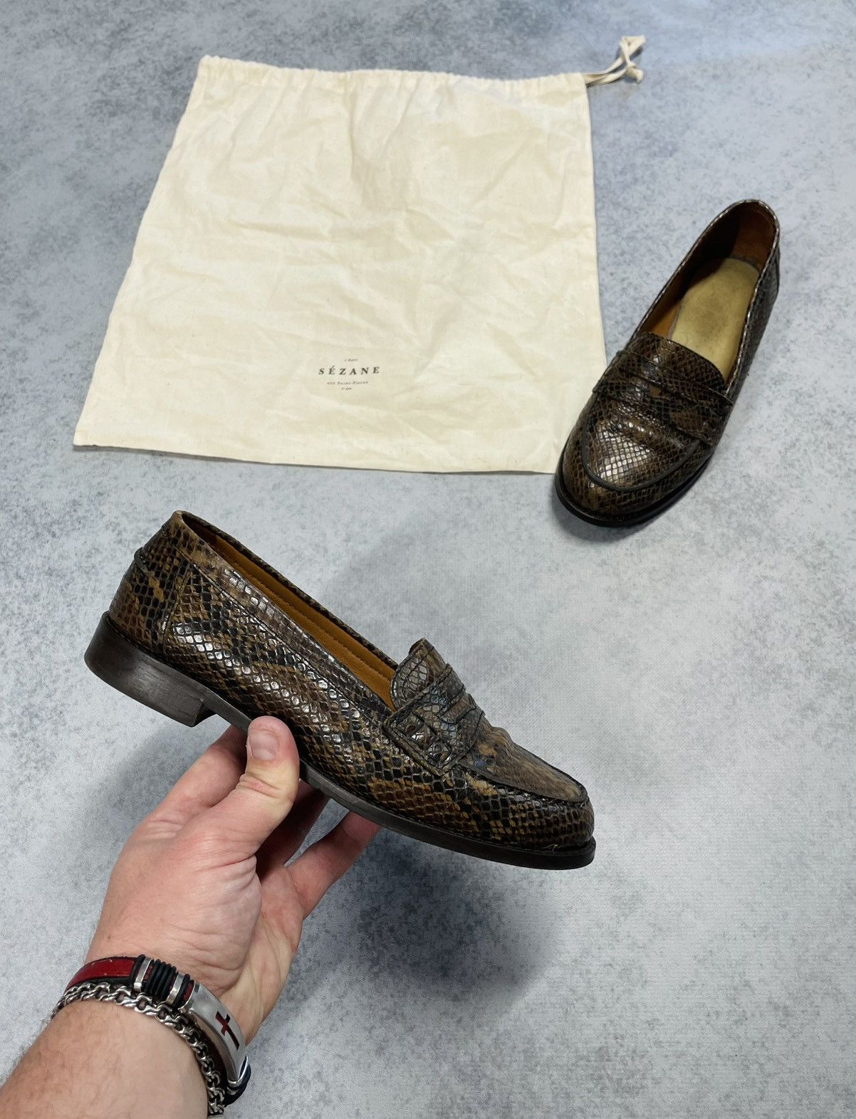 Sezane SEZANE Brown Leather Loafers Classic Flats Size 37 Size US 7 / IT 37 - 1 Thumbnail