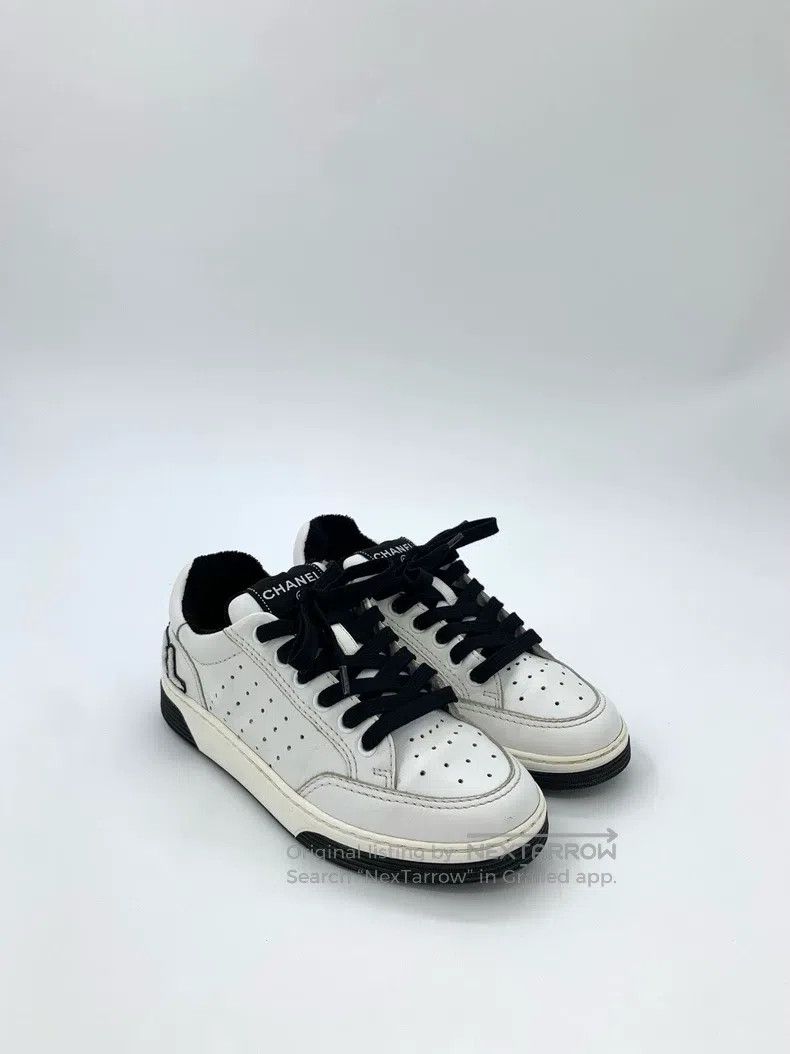 Chanel Chanel Logo black and white panda lacing casual shoes snea Size US 5 / IT 35 - 2 Thumbnail