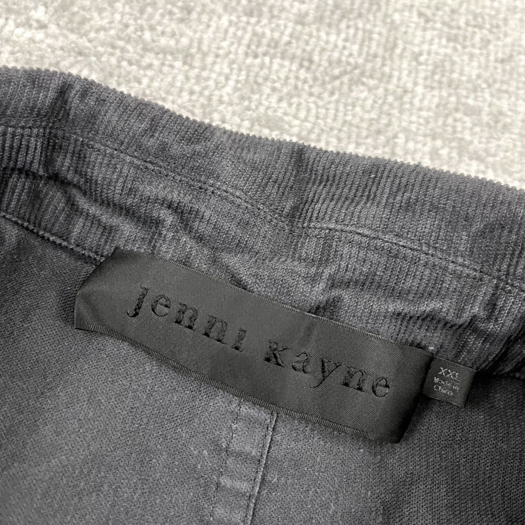 Vintage VINTAGE Jenni Kayne Shirt Jacket Womens 2XL Gray Corduroy Button-Up Casual Fall Winter Size XXL / US 16-18 / IT 52-54 - 2 Thumbnail