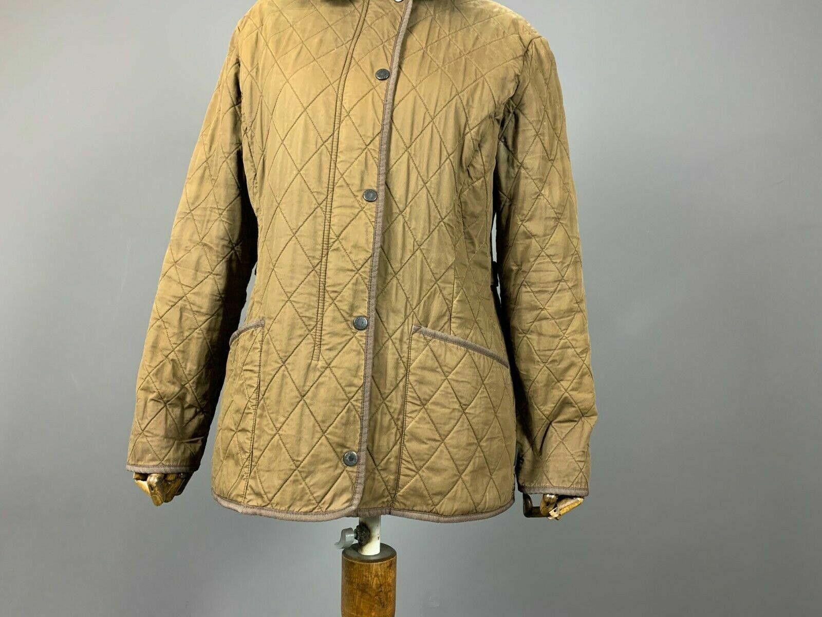 Barbour Ladies Barbour Brown Quilted Jacket Size UK 14 USA 10 Size L / US 10 / IT 46 - 5 Thumbnail