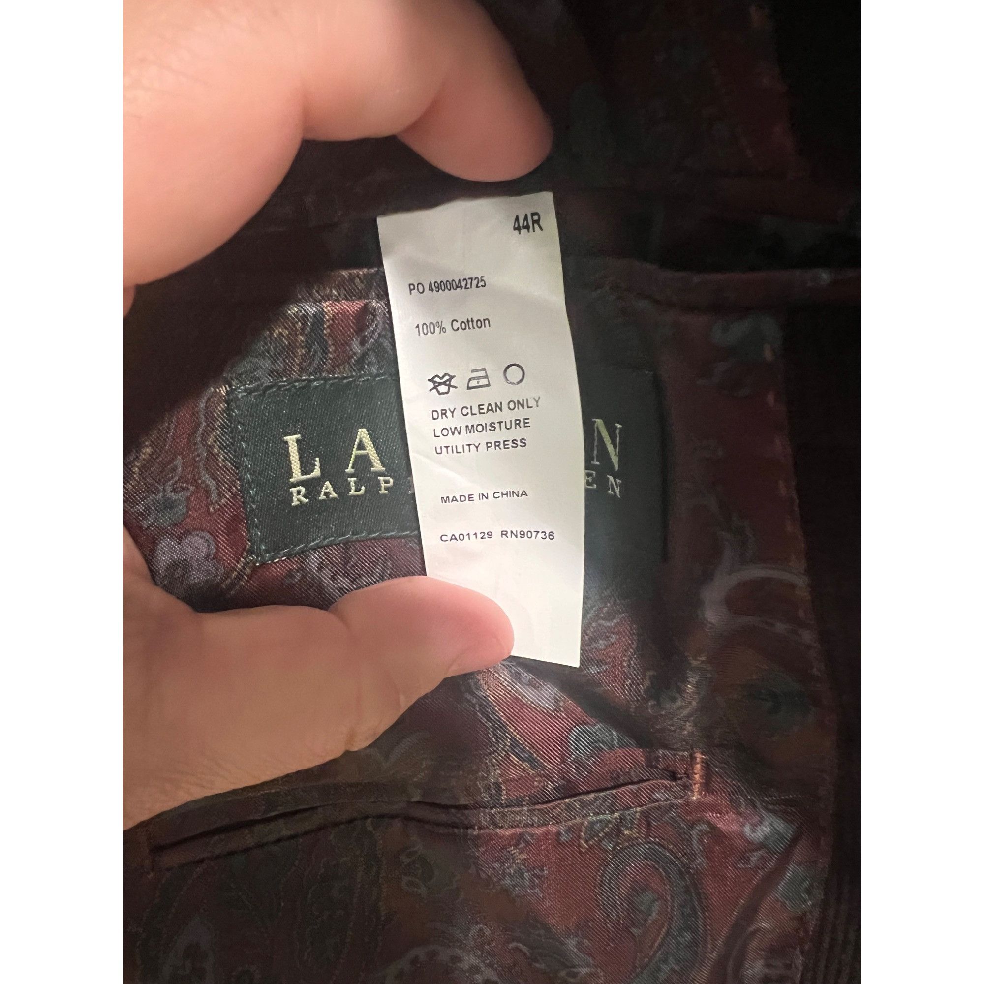 Ralph Lauren Ralph Lauren Green Label Corduroy Blazer Sport Coat - Size 4 Size 44R - 4 Thumbnail