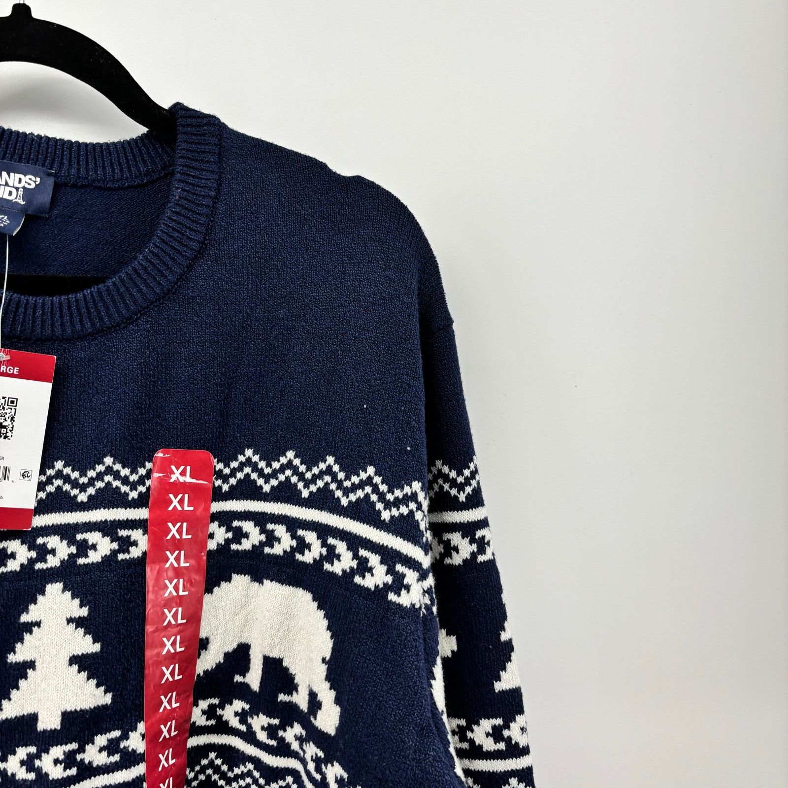 Lands' End Lands End Men's Size XL Sweater Navy Blue Bear Christmas Size US XL / EU 56 / 4 - 16 Thumbnail