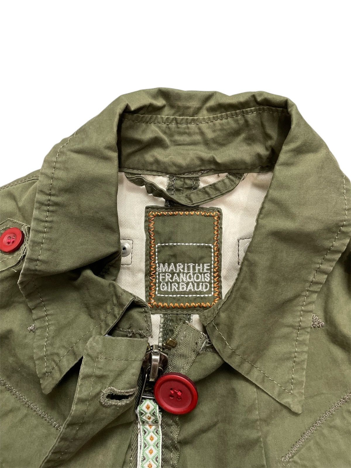 Marithe + Francois Girbaud VINTAGE MARITHE FRANCOIS GIRBAUD RAW CUT MILITARY JACKET Size US S / EU 44-46 / 1 - 9 Thumbnail