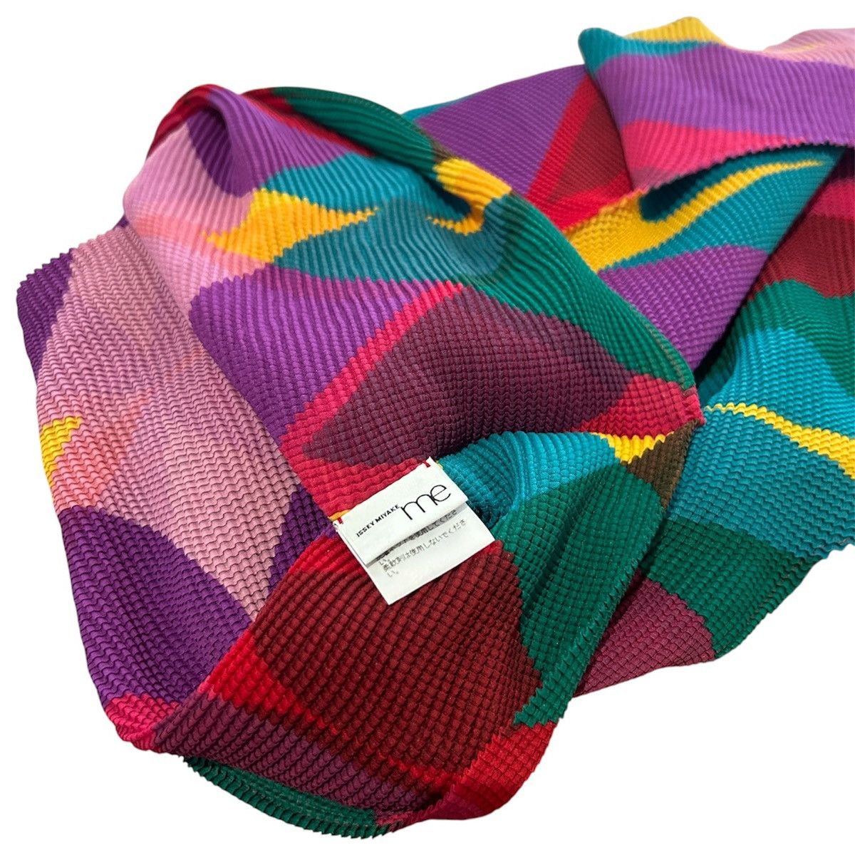 Pleats Please Issey Miyake Issey Miyake Pleats Please Multicolor Geometric High Neck Size S / US 4 / IT 40 - 3 Thumbnail