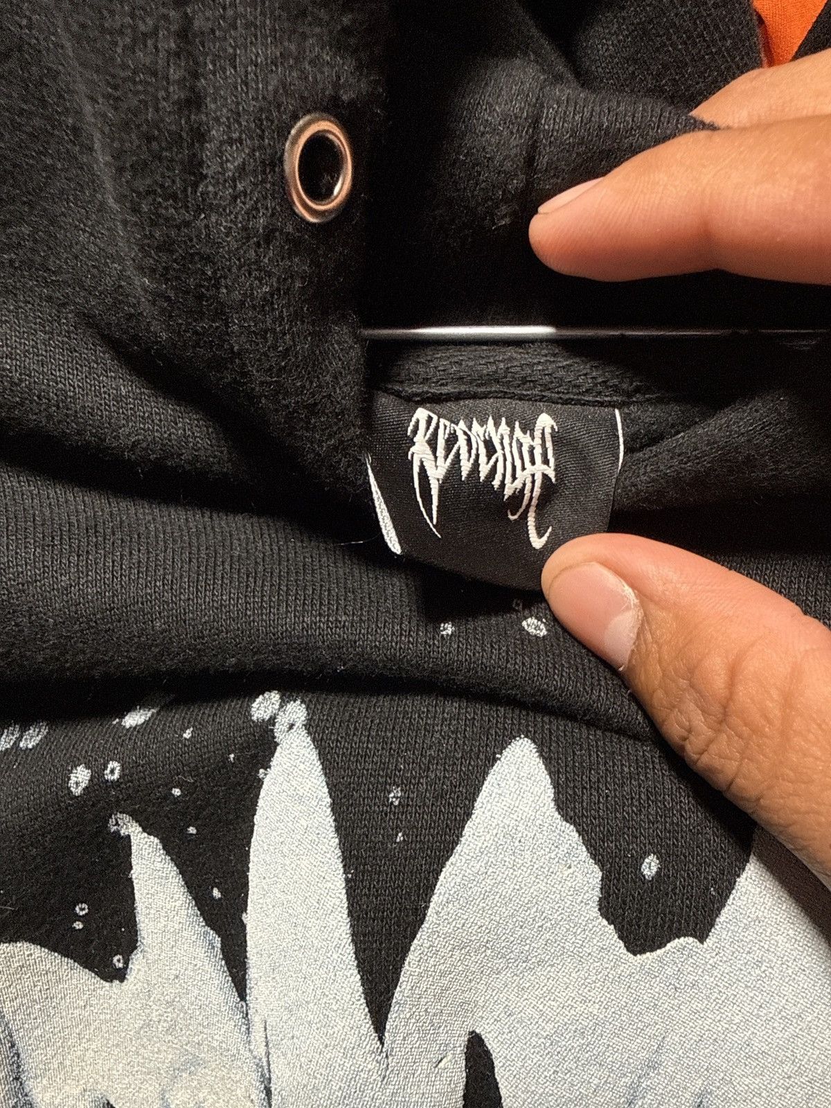 Revenge Revenge Snowfall Arch Logo Black Hoodie Size US M / EU 48-50 / 2 - 5 Thumbnail
