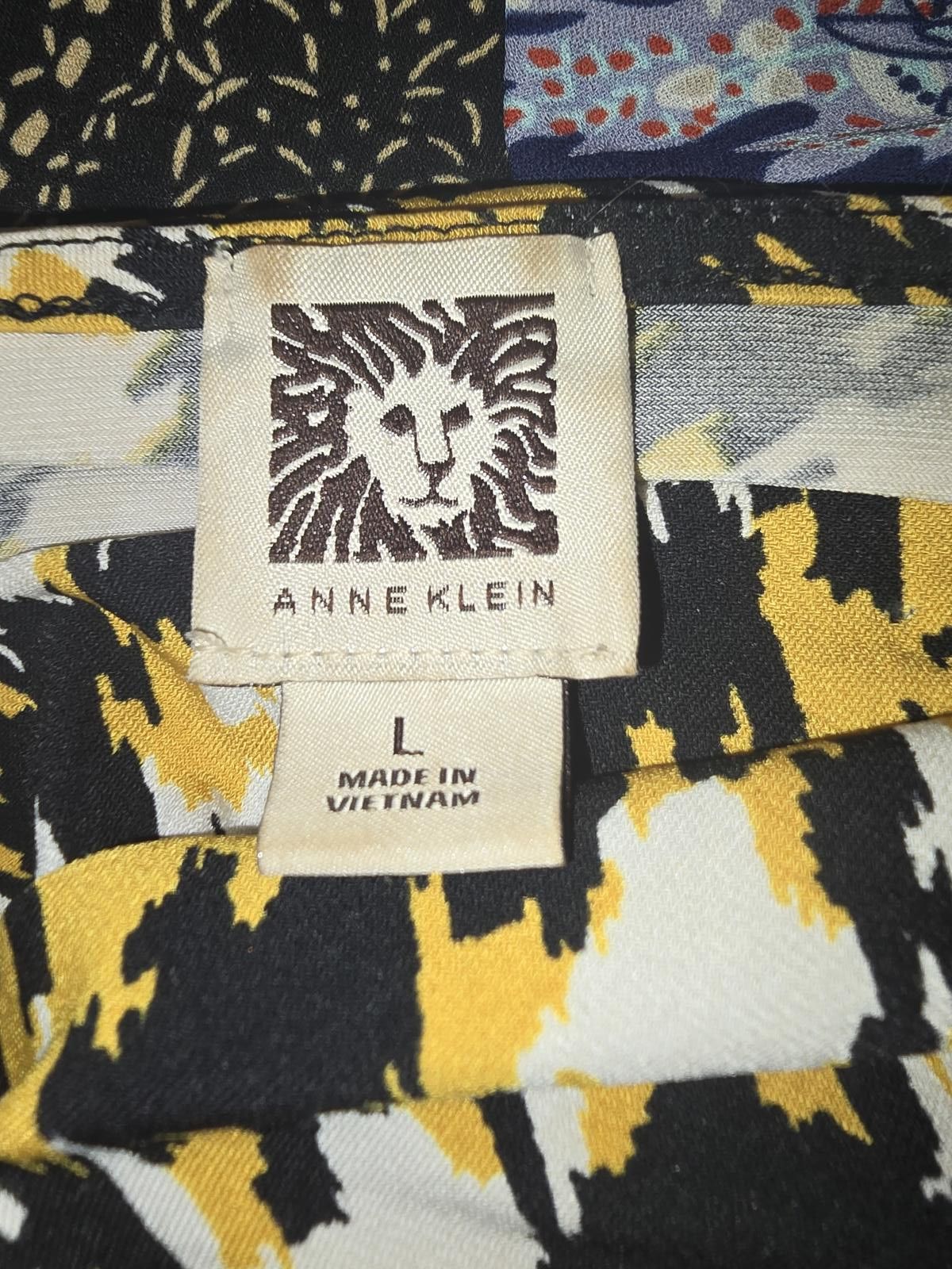 Designer Anne Klein Stylish Long Sleeve Top - Size L Size L / US 10 / IT 46 - 2 Thumbnail
