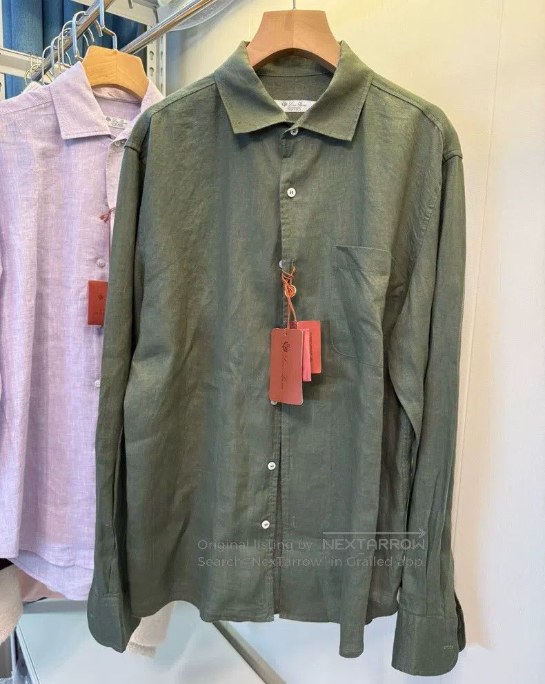Loro Piana Loro Piana 25 Models of Men's Linen Shirt Size US S / EU 44-46 / 1 - 1 Thumbnail