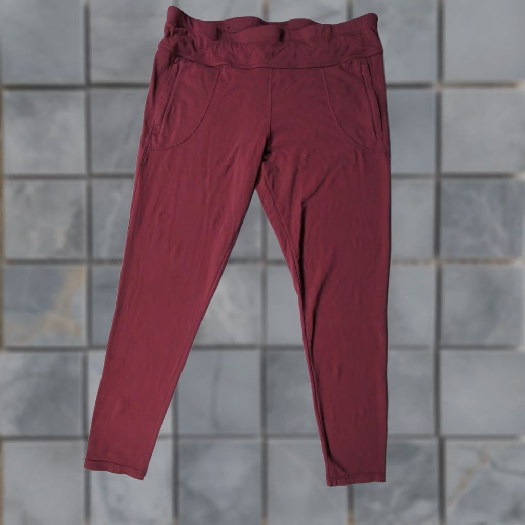 Vintage Kuhl Pants Womens XL Burgundy Leggings Jogger Hiking Outdoor Stretch Size 40" / US 18 - 1 Thumbnail