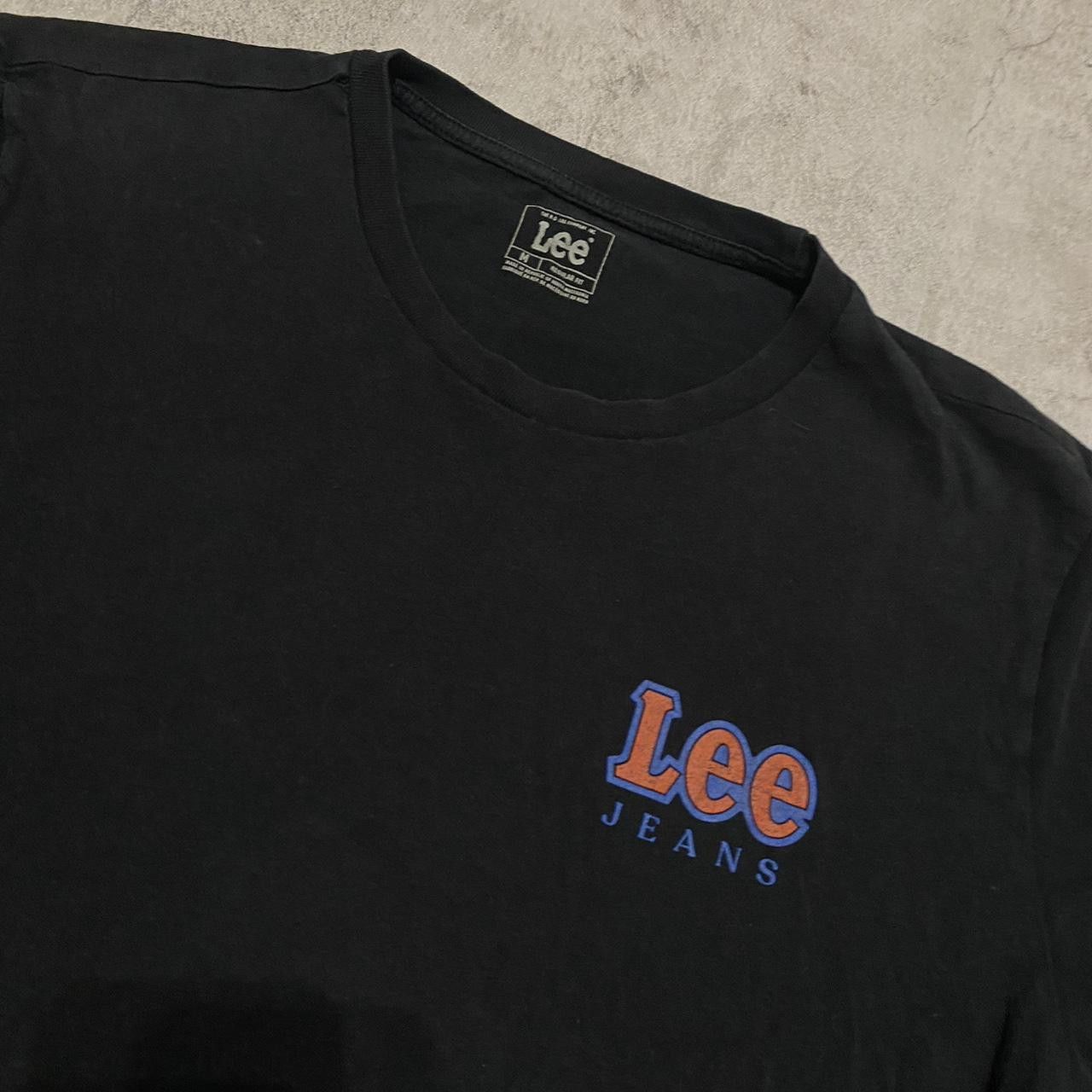 Lee Lee black cotton t-shirt with multi-coloured logo Size US M / EU 48-50 / 2 - 2 Thumbnail