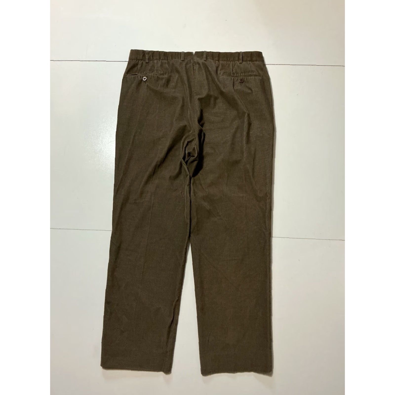 Ermenegildo Zegna Ermenegildo Zegna Brown Corduroy Classic Flat Front Mens Trouser Pants Sz. 40 Size US 40 / EU 56 - 3 Thumbnail