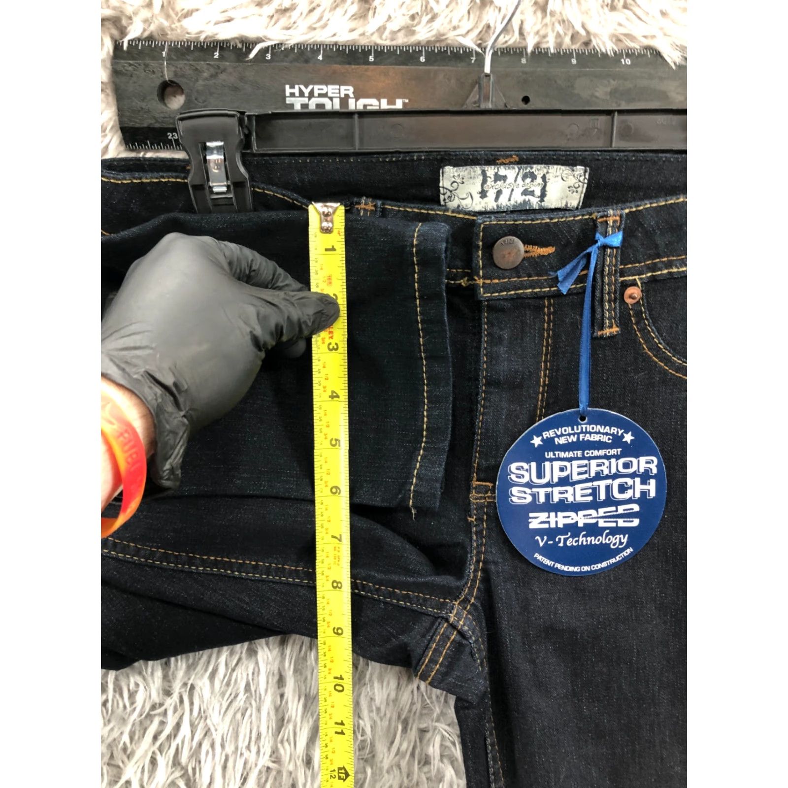 Vintage 17/21 Skinny Jeans Size 6 Womens Dark Wash Blue Jeans Size 28" / US 6 / IT 42 - 4 Thumbnail