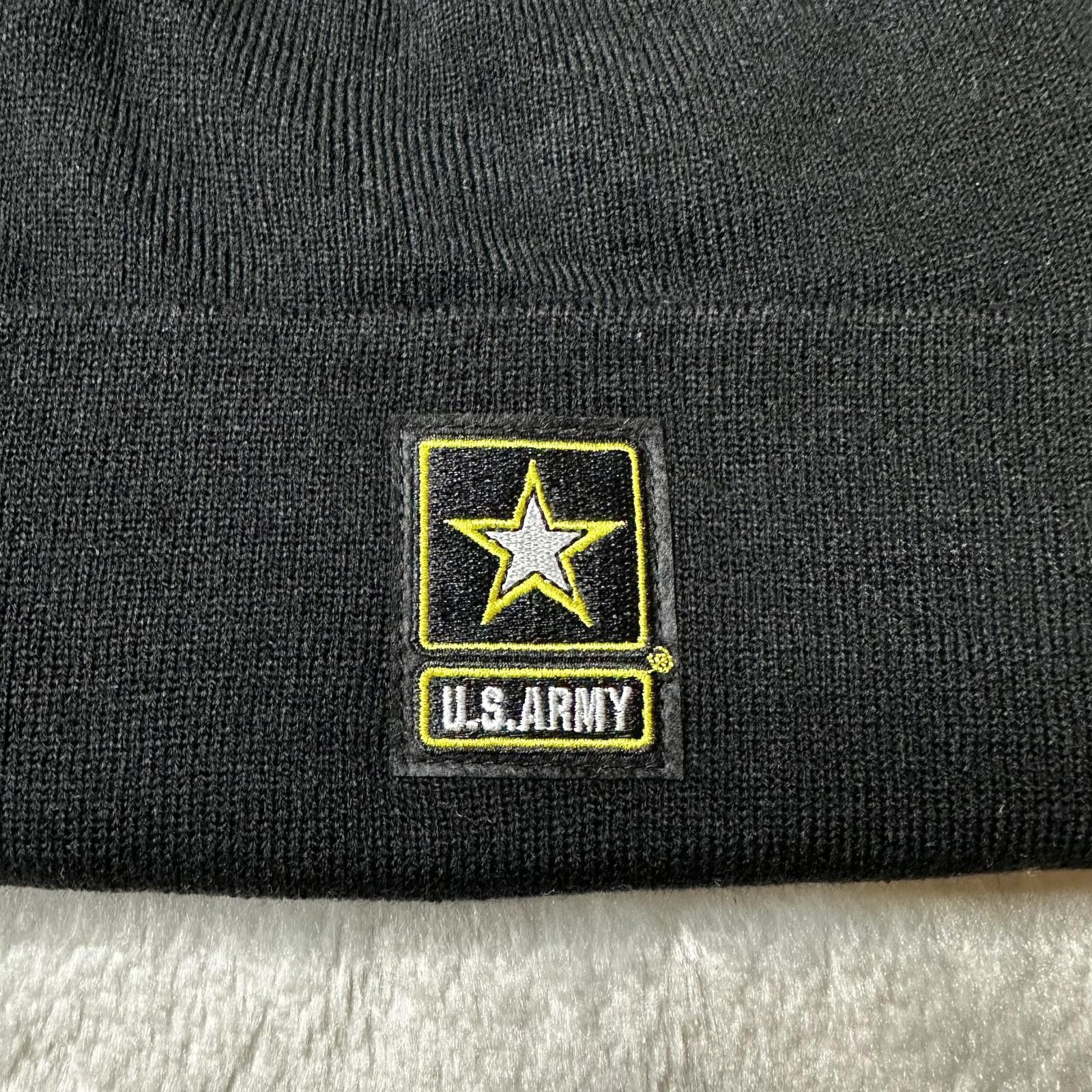 Designer NWT U.S. Army Black Embroidered Logo Beanie OS Size ONE SIZE - 3 Thumbnail