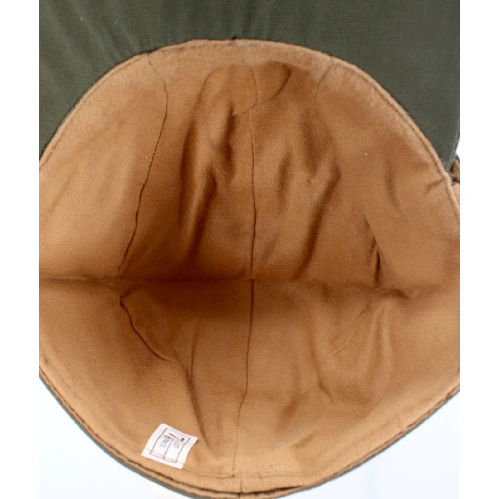 Vintage Men's VTG NOS 1930s Olive Green Hunter Cap Sz 7 1/8 Hat 30s Cap Vintage 1930s Green Cotton Mens Size ONE SIZE - 7 Thumbnail