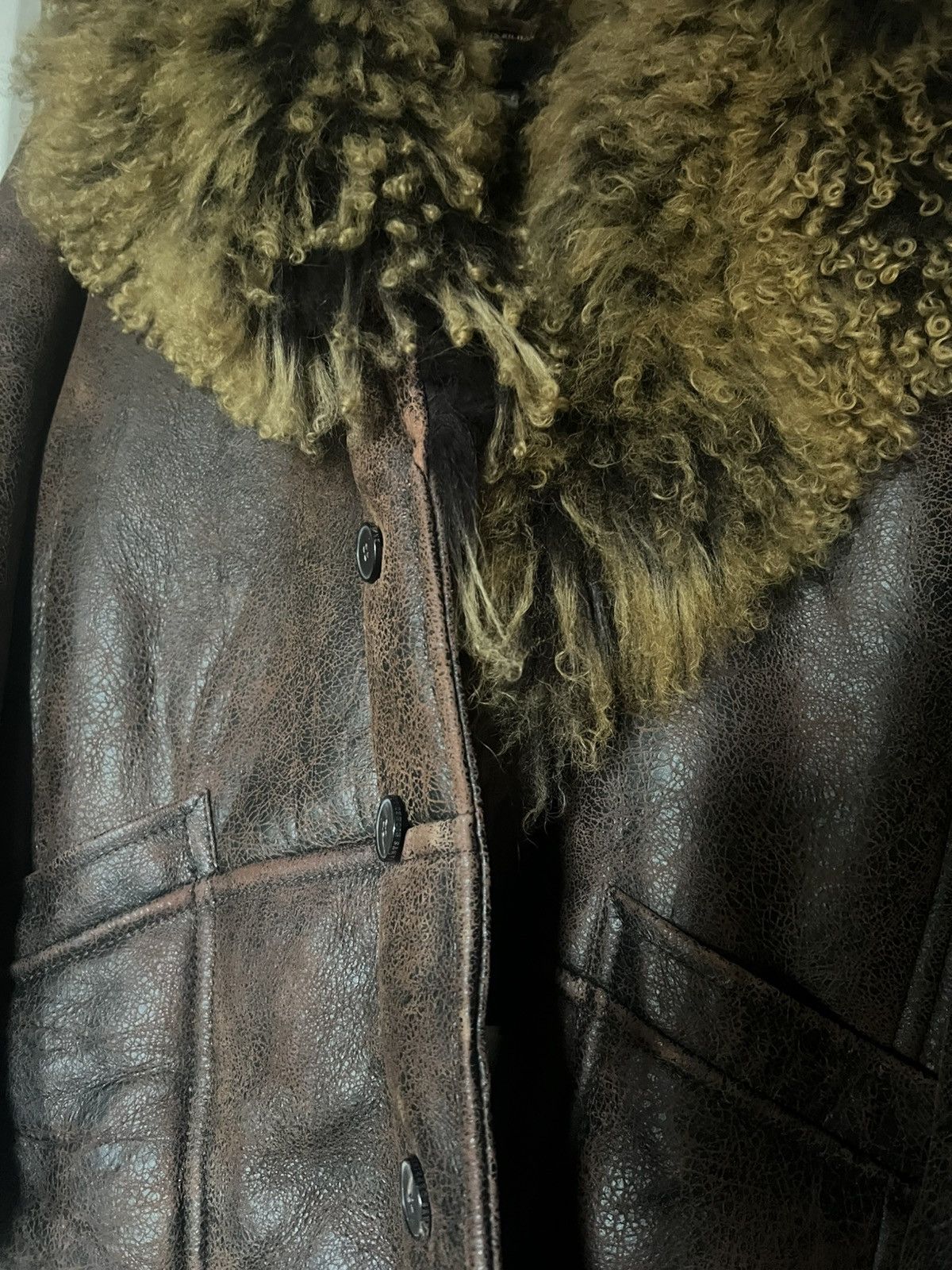Enfants Riches Deprimes ERD TOBACCO SHEARLING COAT AW’23 Size US L / EU 52-54 / 3 - 5 Thumbnail