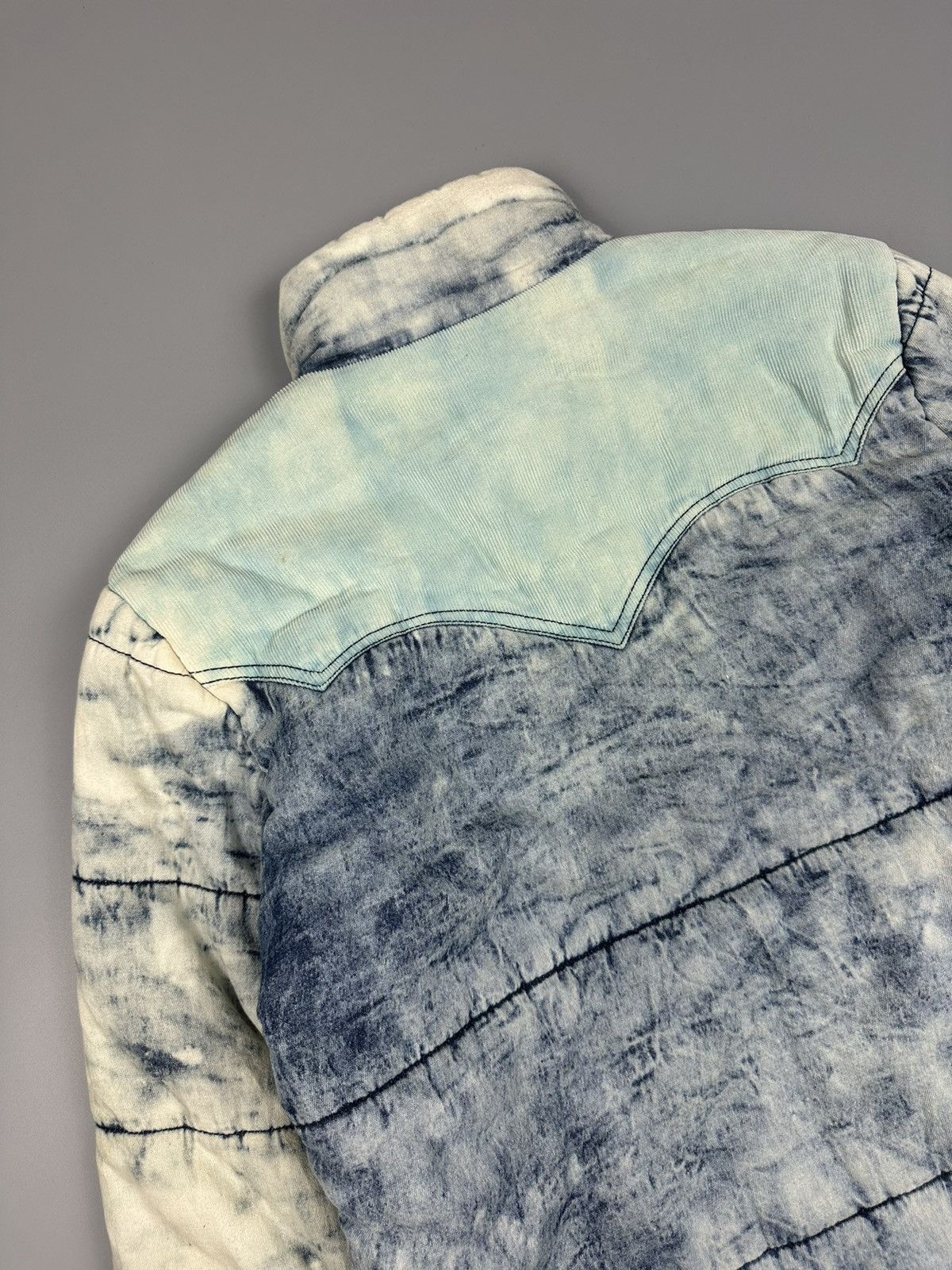 14th Addiction × If Six Was Nine Full Glow Blue Washed Puffer Jacket Size US M / EU 48-50 / 2 - 10 Thumbnail