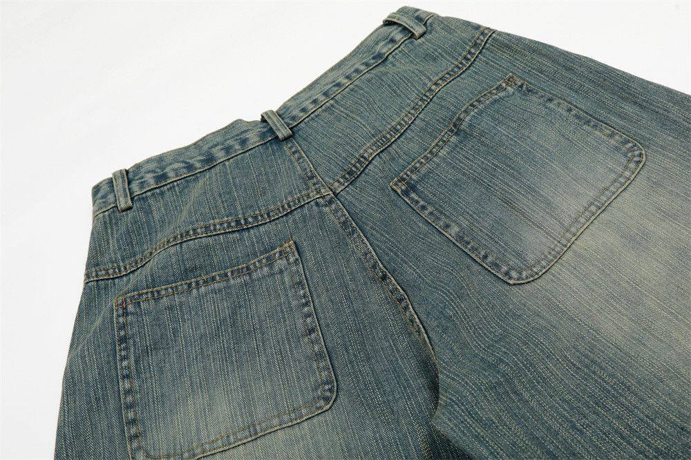 Vintage Men's loose-fitting American retro curved jeans Size US 32 / EU 48 - 4 Thumbnail