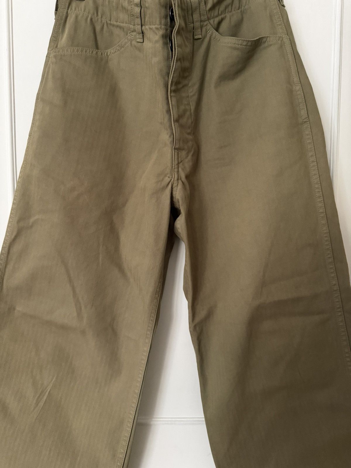 Bare Knuckles Bare Knuckles – HBT Service Pant (Washed Olive) Size US 30 / EU 46 - 3 Thumbnail