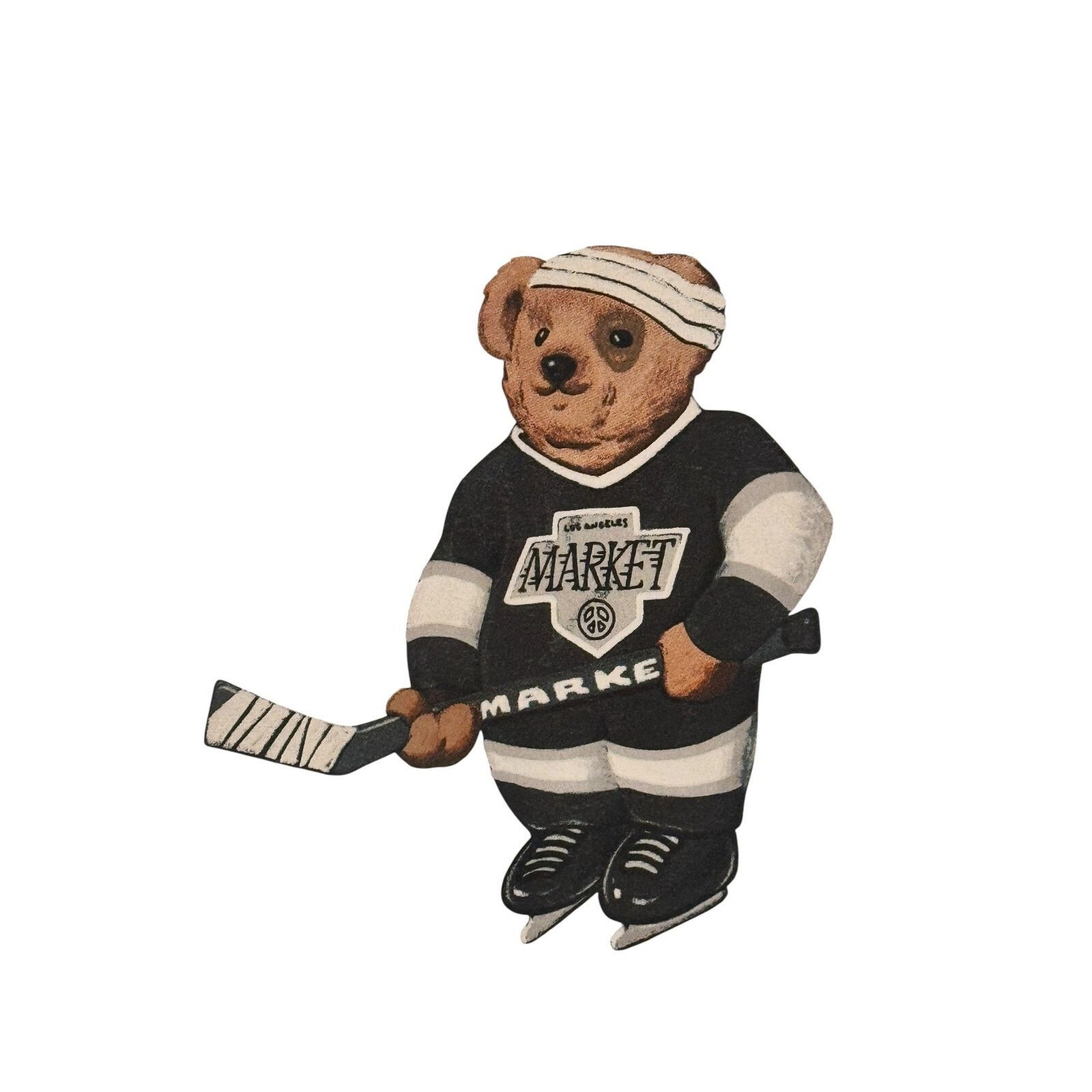 Market Chinatown Market Studios Hockey Bear Graphic T-Shirt L Size US L / EU 52-54 / 3 - 5 Thumbnail