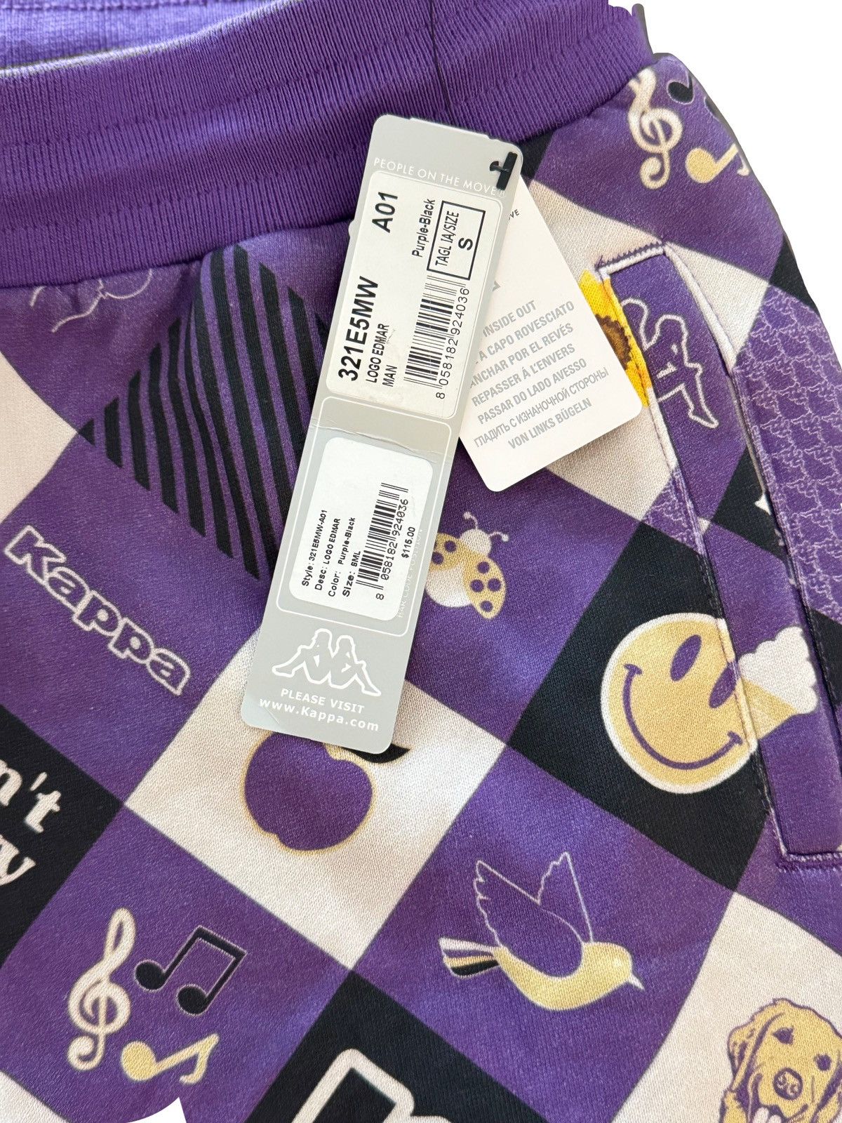 Kappa Kappa Purple & Black Logo.. Size US 29 - 1 Thumbnail