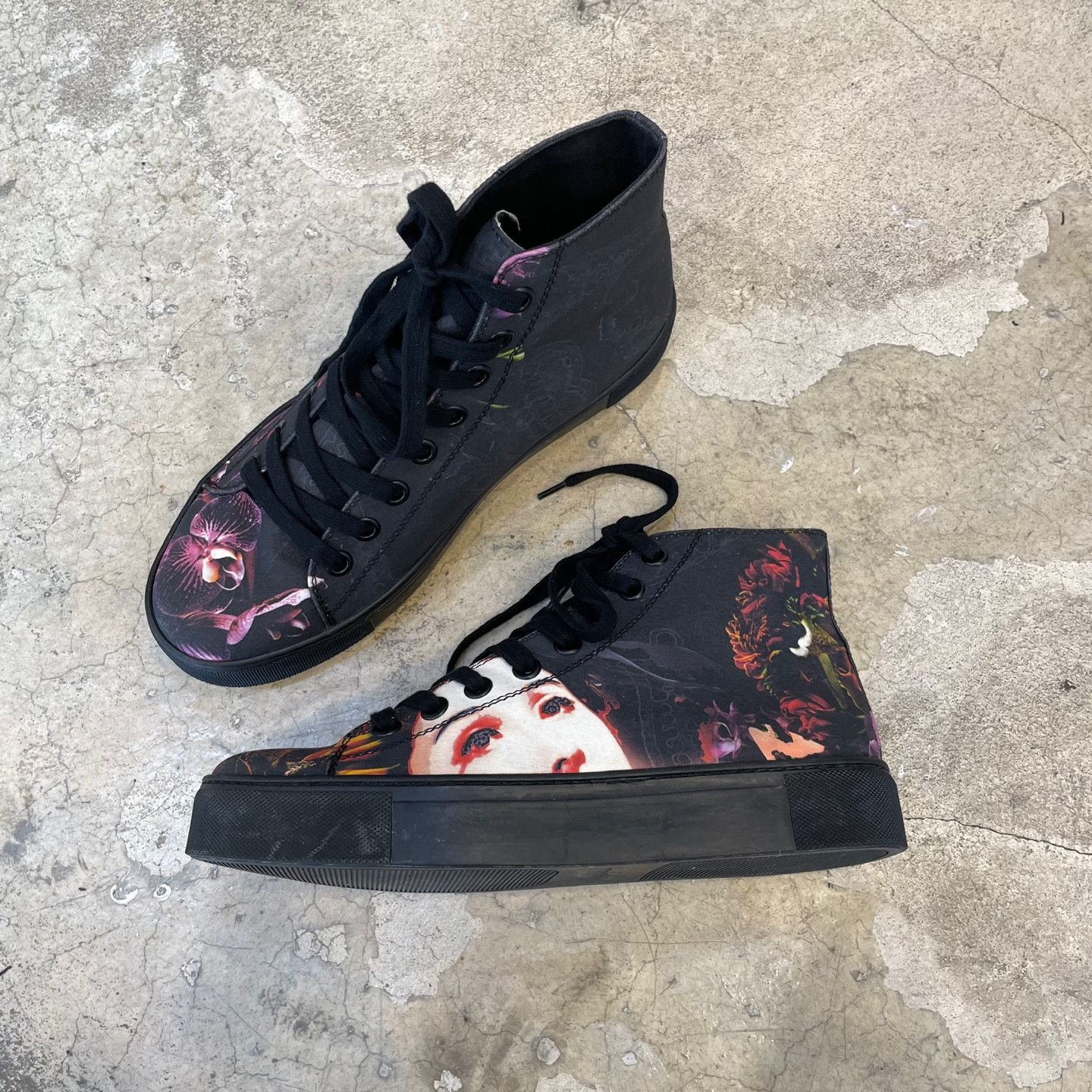 Yohji Yamamoto Yohji yamamoto 19ss Print High Top Sneakers Size US 9 / EU 42 - 3 Thumbnail