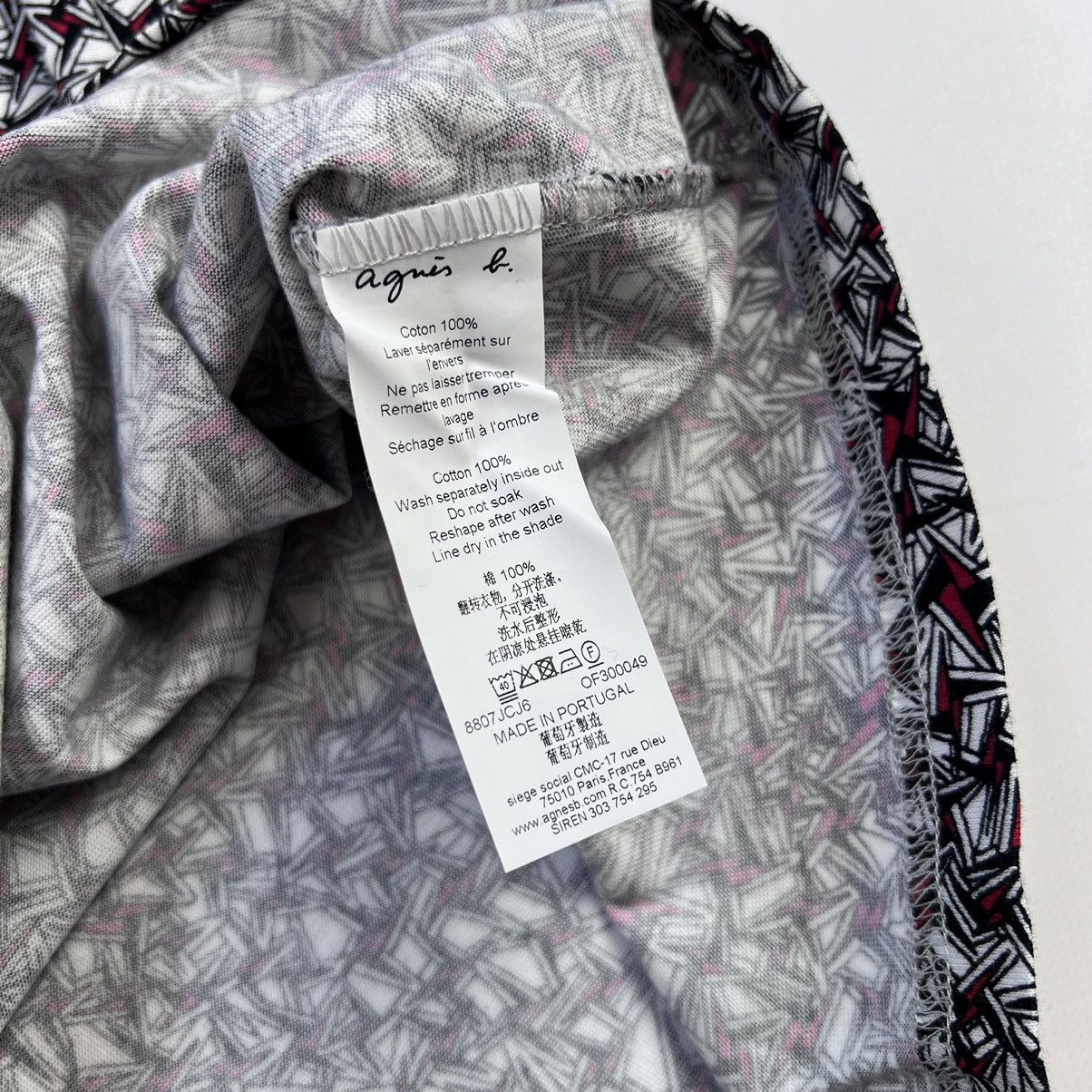Designer × agnes b. Agnes B. Homme Paris geometric print tee Size US M / EU 48-50 / 2 - 4 Thumbnail