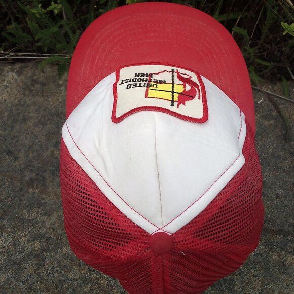 Vintage Vintage United Methodist Men Patch Snap Trucker Hat Cap Size ONE SIZE - 6 Thumbnail
