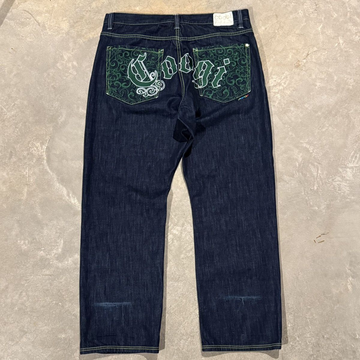 Coogi 2000s Coogi Embroidered Spellout Union Jack Baggy Jeans Y2K Size US 42 / EU 58 - 5 Thumbnail