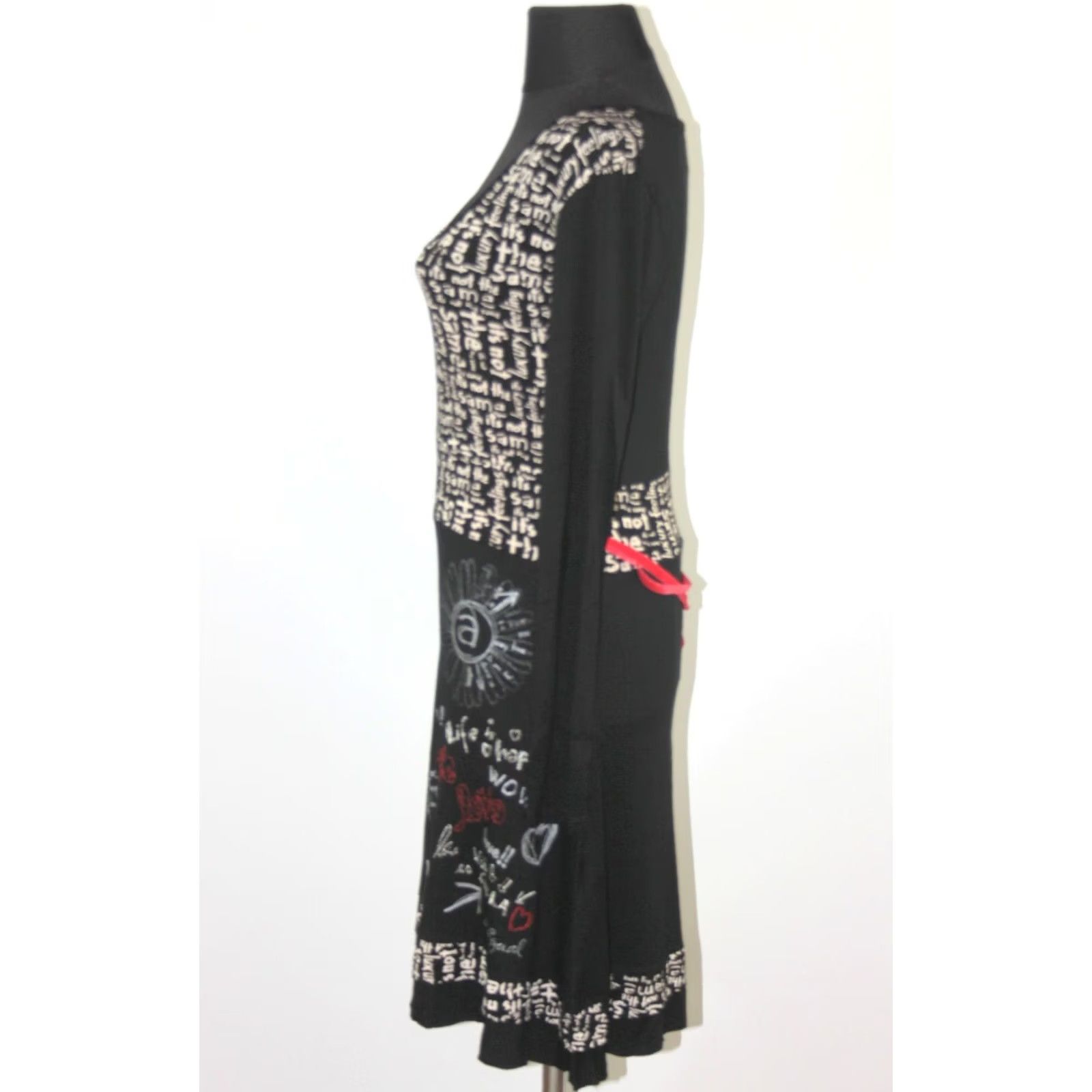 Desigual Desigual Dress Womens MIDI A-Line Size M Multicoloured 95cm Length 37cm Shoulder 43cm Armpit to Armpit 67cm Sleeve Mens Womens Size M / US 6-8 / IT 42-44 - 4 Thumbnail