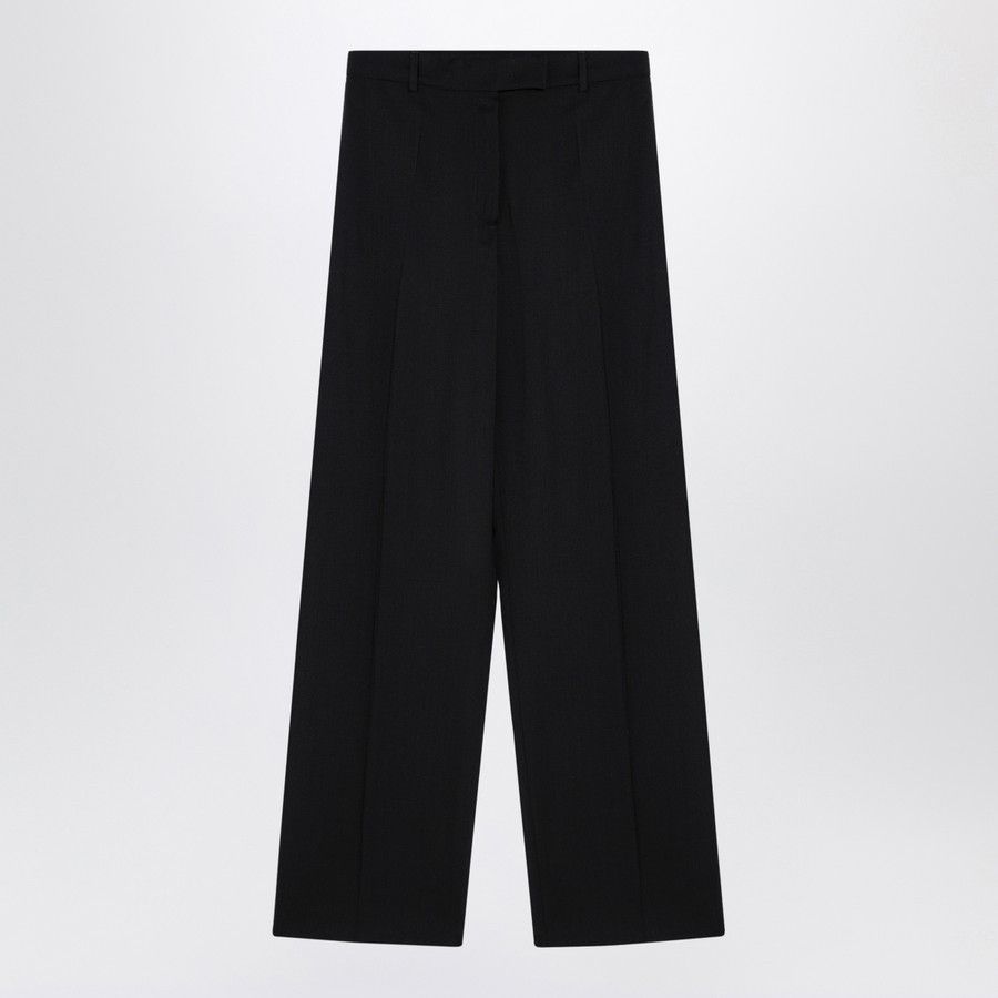 パンツ SPORTMAX Black stretch satin Adepto1234 pant SportMax Black Stretch Satin Adepto1234 Pant Sportmax