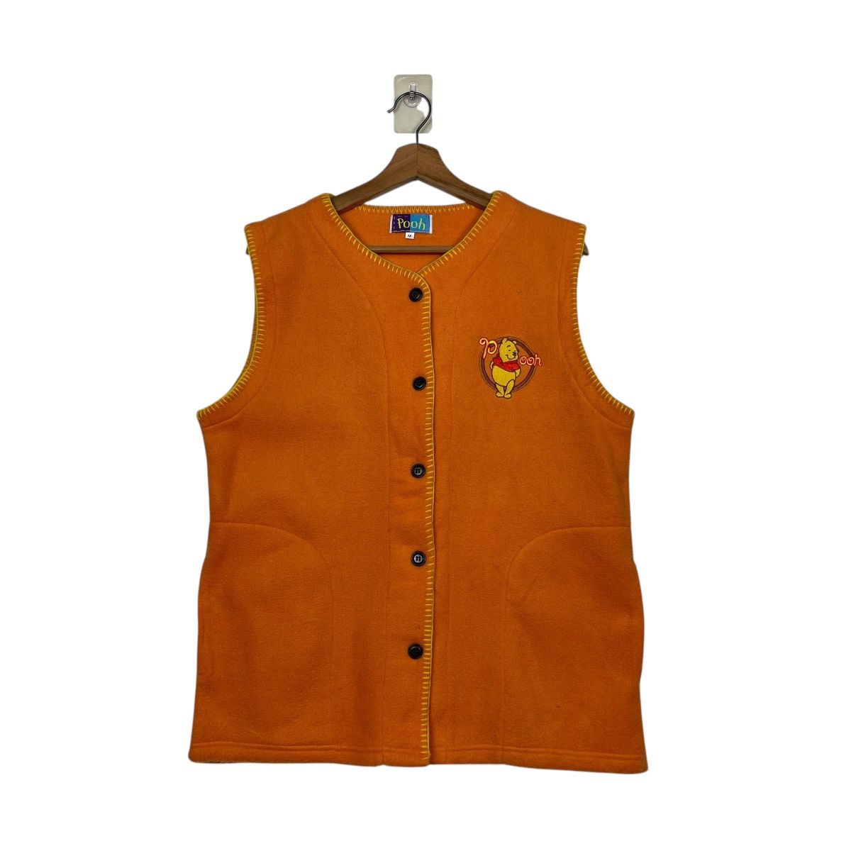 Cartoon Network Vintage 90s Winnie The Pooh Button Fleece Vest Size US M / EU 48-50 / 2 - 1 Thumbnail