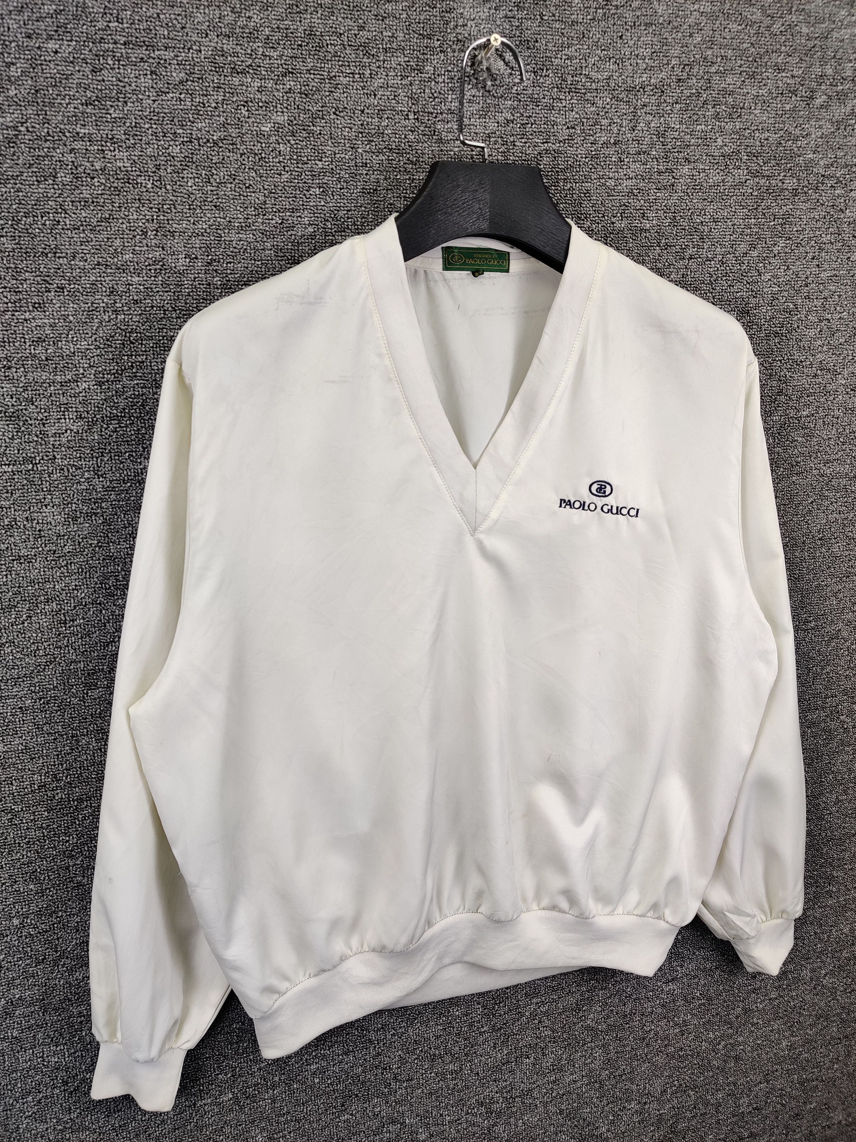 Paolo Gucci Vintage Paolo Gucci V Neck Windbreaker Jacket Size US L / EU 52-54 / 3 - 4 Thumbnail