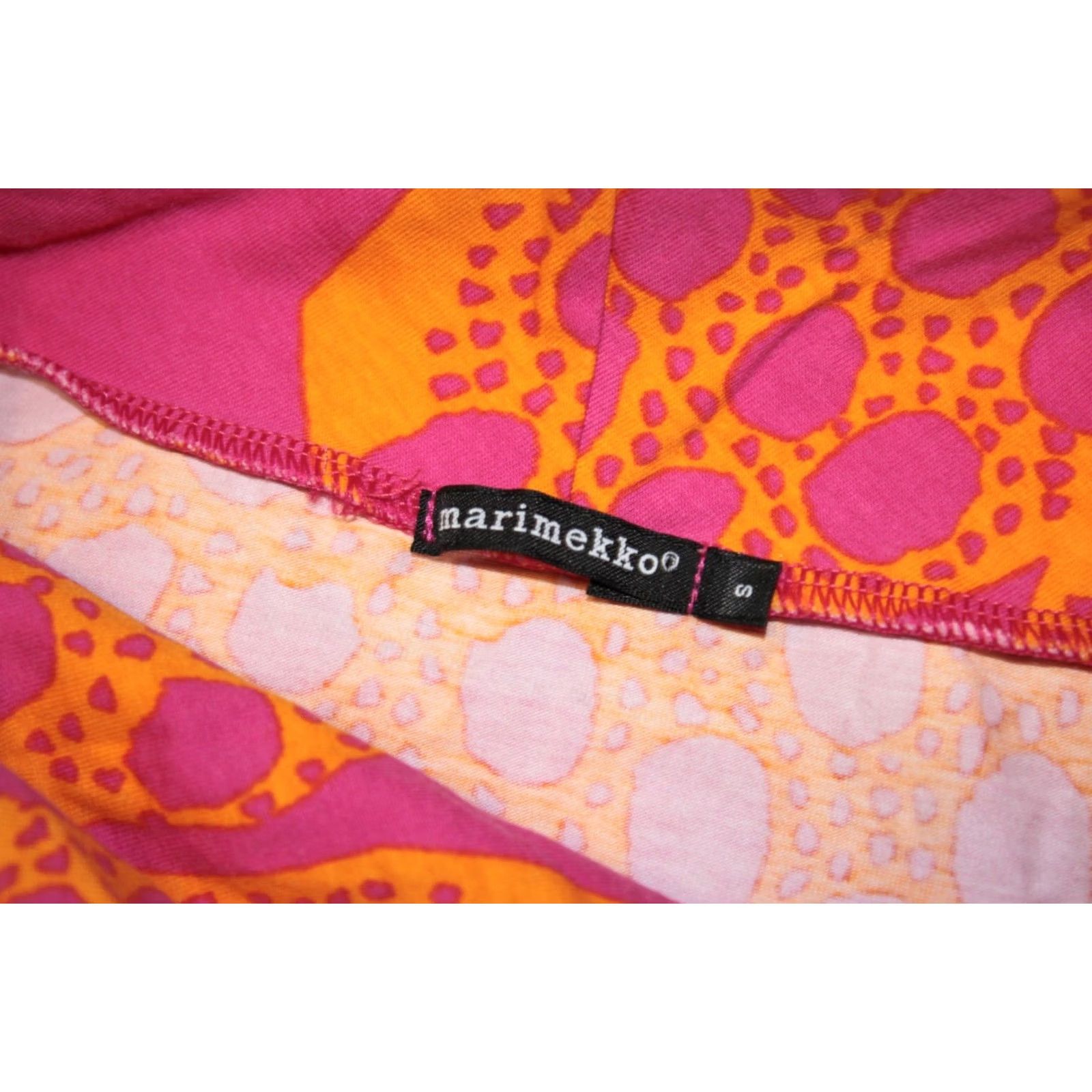Marimekko Marimekko Dress Womens Rollneck Size S Orange Knee Length A-Line Size S / US 4 / IT 40 - 5 Thumbnail