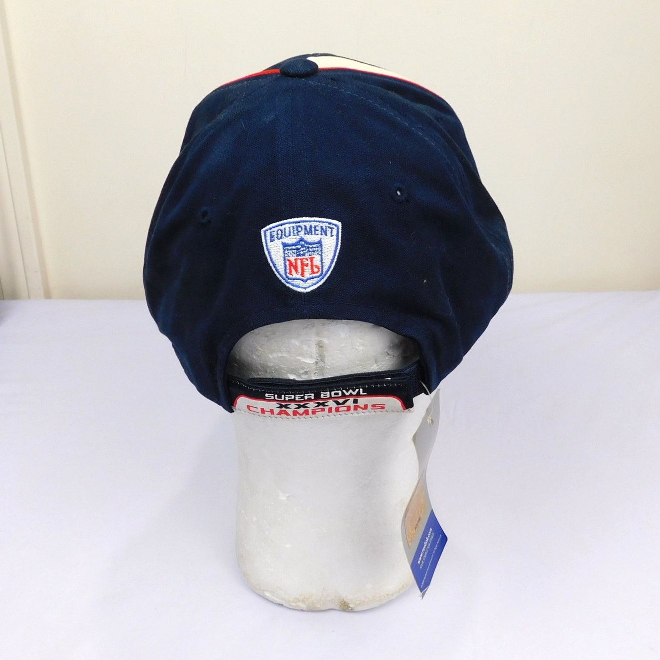 Reebok New England Patriots Super Bowl 36 Champs Hat NWT Vintage Size ONE SIZE - 4 Thumbnail