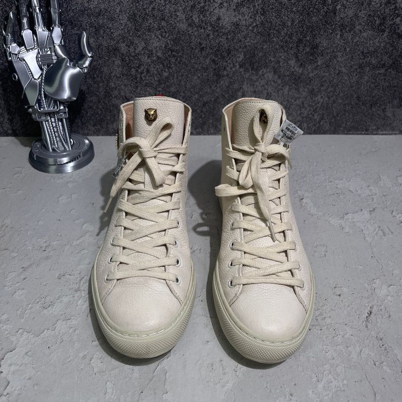 Gucci Gucci High-Top Leather Sneakers for Men Size US 8.5 / EU 41-42 - 2 Thumbnail