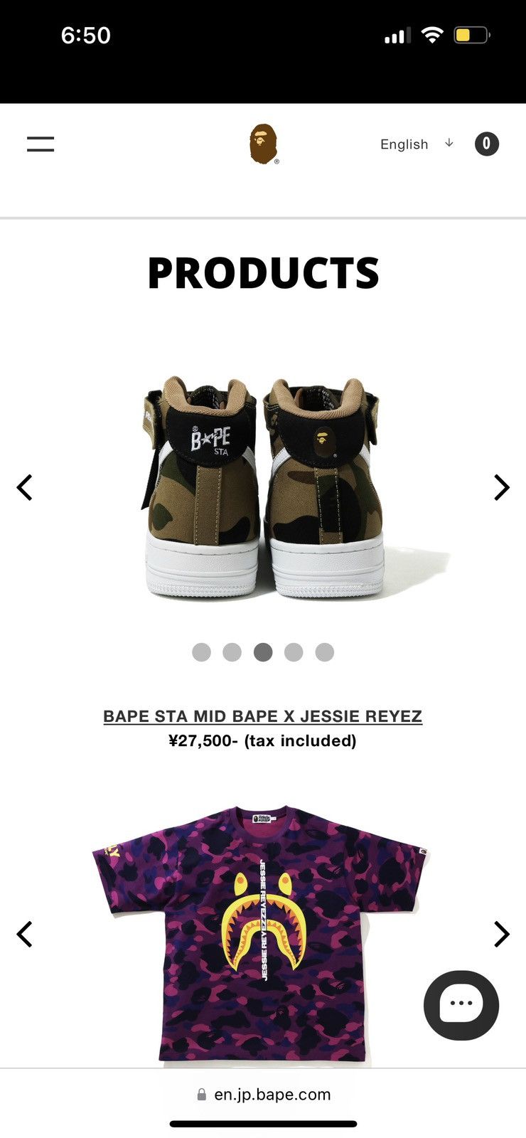 Bape BAPE x Jessie Reyez Mid BAPESTA Shoes Size US 10 / EU 43 - 16 Thumbnail