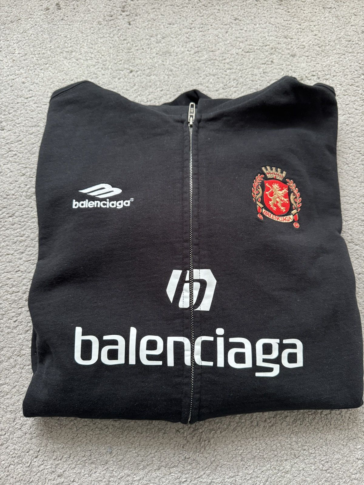Balenciaga Balenciaga Soccer Zip-Up Hoodie (need gone) | Grailed