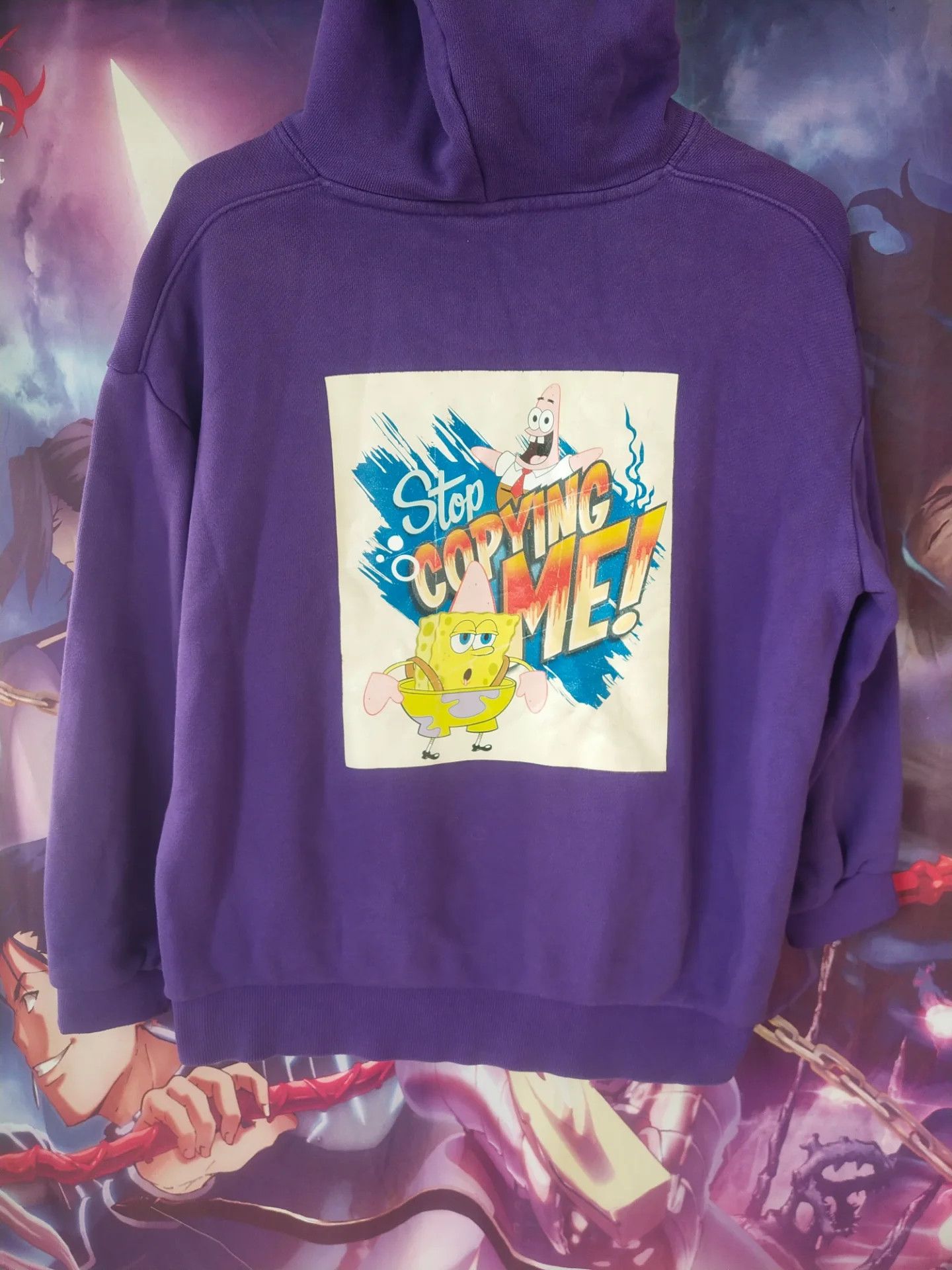 Nickelodeon SpongeBob SquarePants x NII Art Purple Hoodie Size S / US 4 / IT 40 - 1 Thumbnail