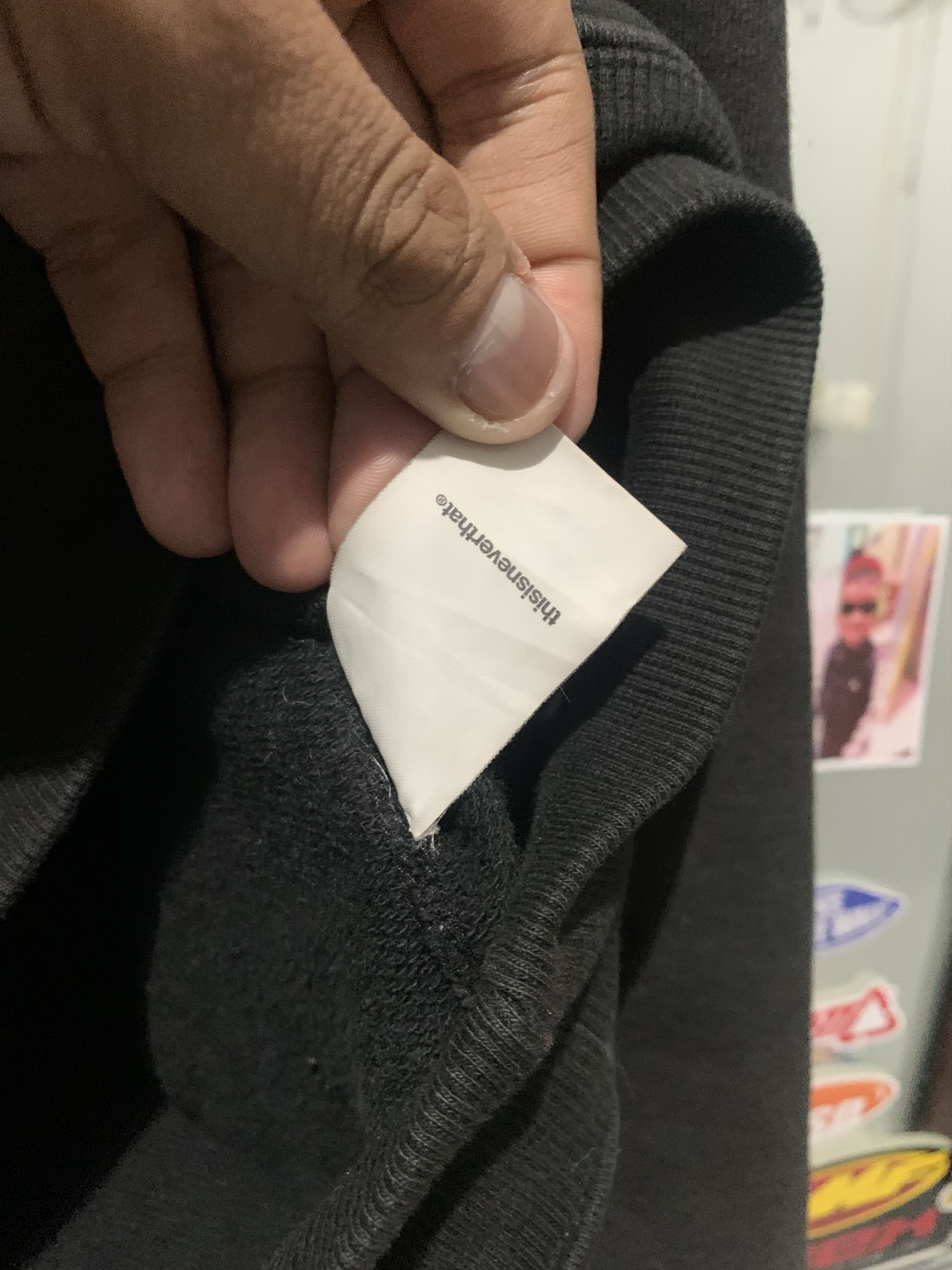 thisisneverthat VINTAGE THISISNEVERTHAT HOODIE TONAL BLACK Size US L / EU 52-54 / 3 - 4 Thumbnail