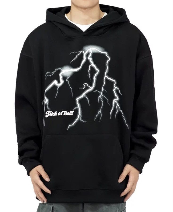 Japanese Brand × Vintage Retro punk lightning graphic hoodie cityboy Size US L / EU 52-54 / 3 - 6 Thumbnail