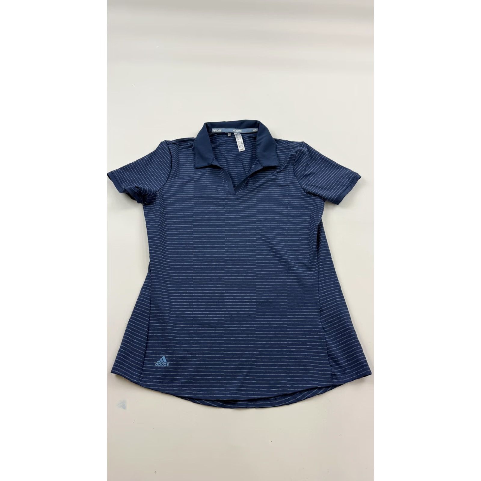 Adidas Adidas Polo Shirt Womens Small Striped Lightweight Performance Golf Polo Shirt Size S / US 4 / IT 40 - 3 Thumbnail