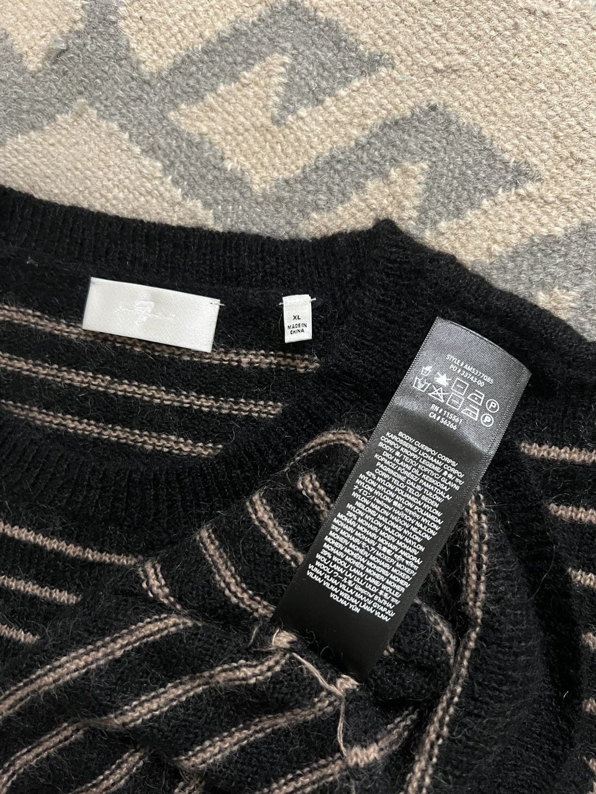7 For All Mankind 7 For All Mankind Men’s black mohair/wool sweater Size US XL / EU 56 / 4 - 3 Thumbnail