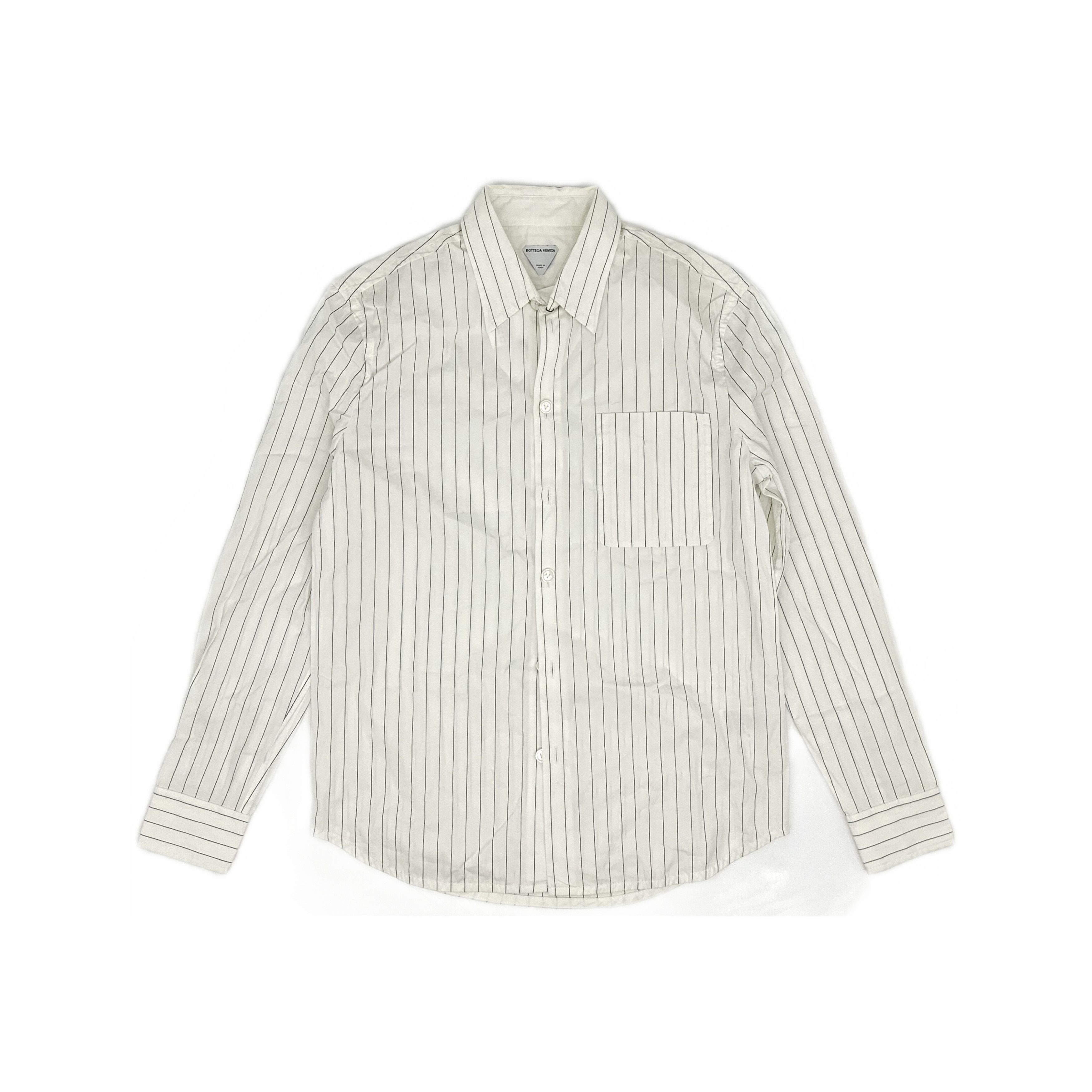 Bottega Veneta Bottega Veneta Striped Button Up Shirt Size S Size US S / EU 44-46 / 1 - 1 Thumbnail
