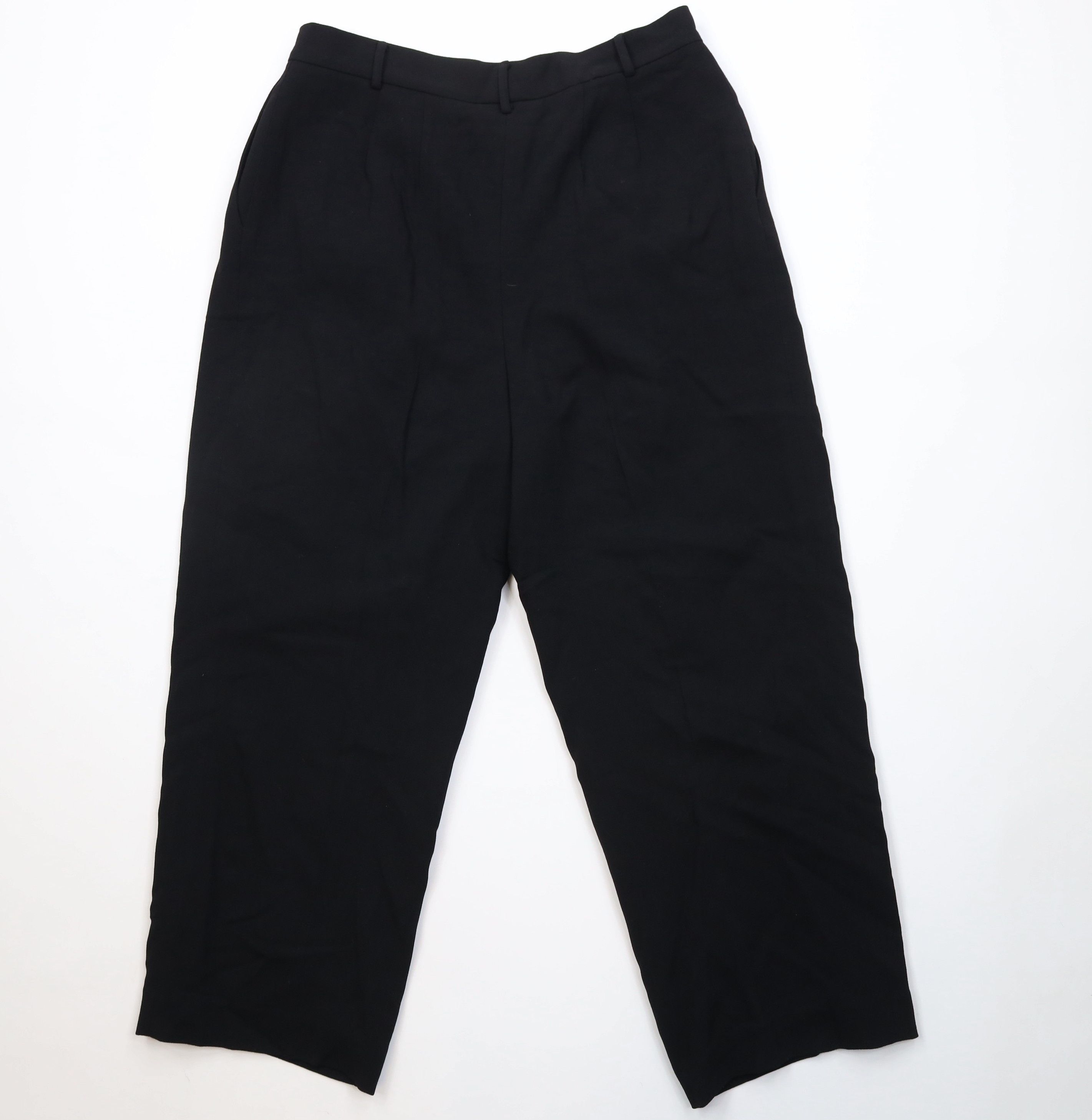 Vintage Vintage 90s Streetwear Heavyweight Knit Wide Leg Pants Black Size 38" / US 16 / IT 52 - 9 Thumbnail