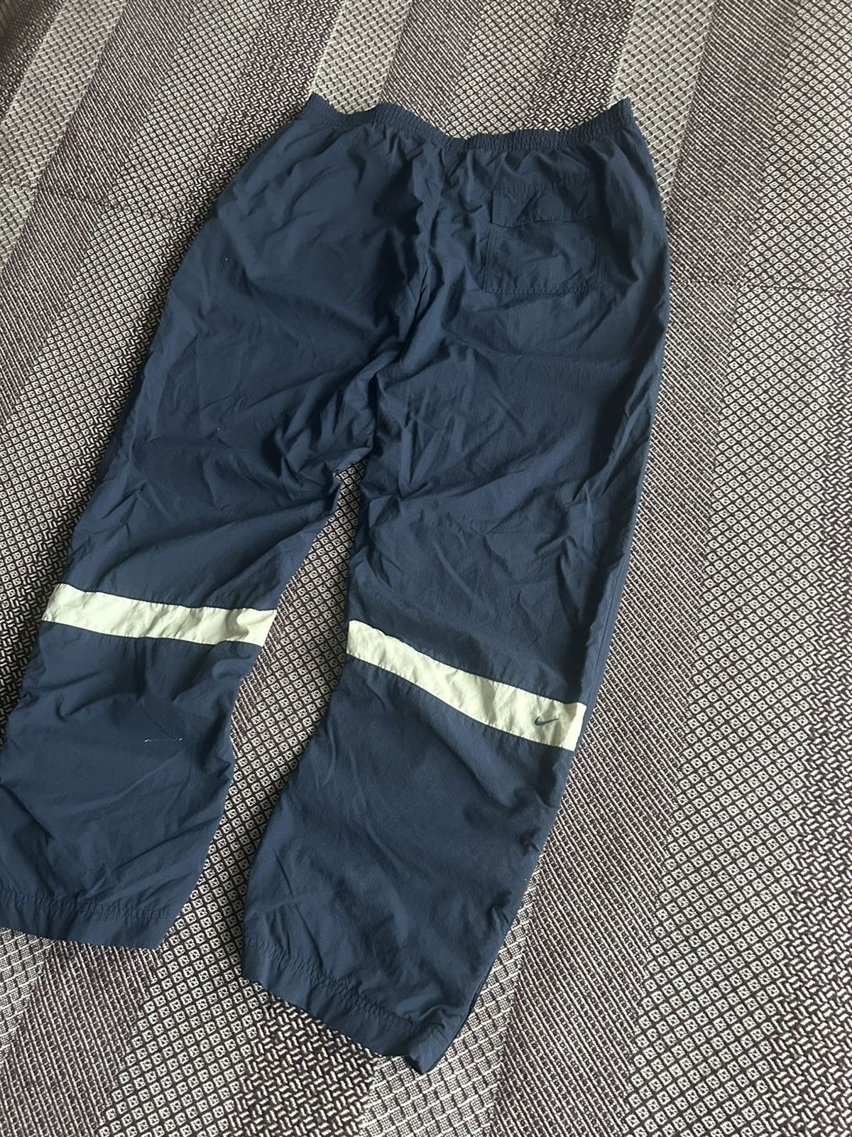 Nike Vintage 00s Nike Sportswear Mens Pants Blue Small Swoosh XL Size US 36 / EU 52 - 2 Thumbnail