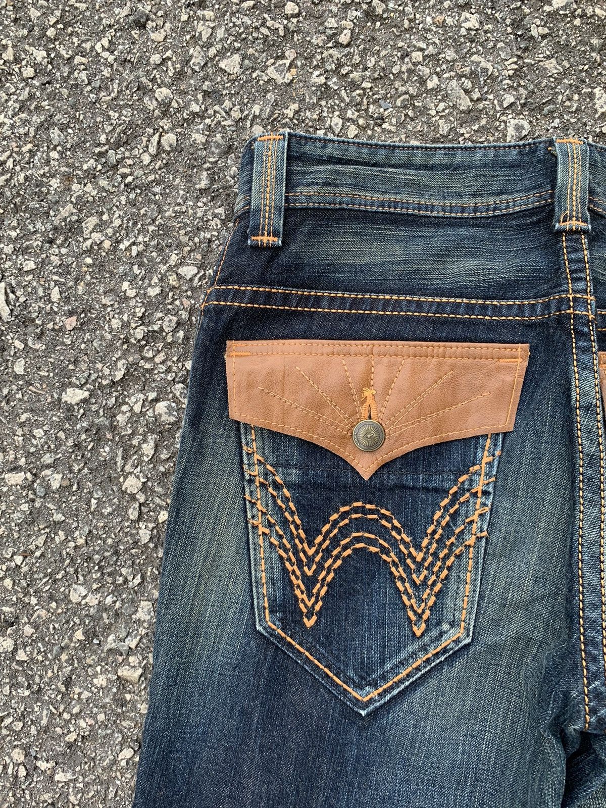 Edwin FLARE💥 EDWIN NAVAJO HIPPIES STYLE RUSTY DISTRESSED DENIM Size US 32 / EU 48 - 10 Thumbnail