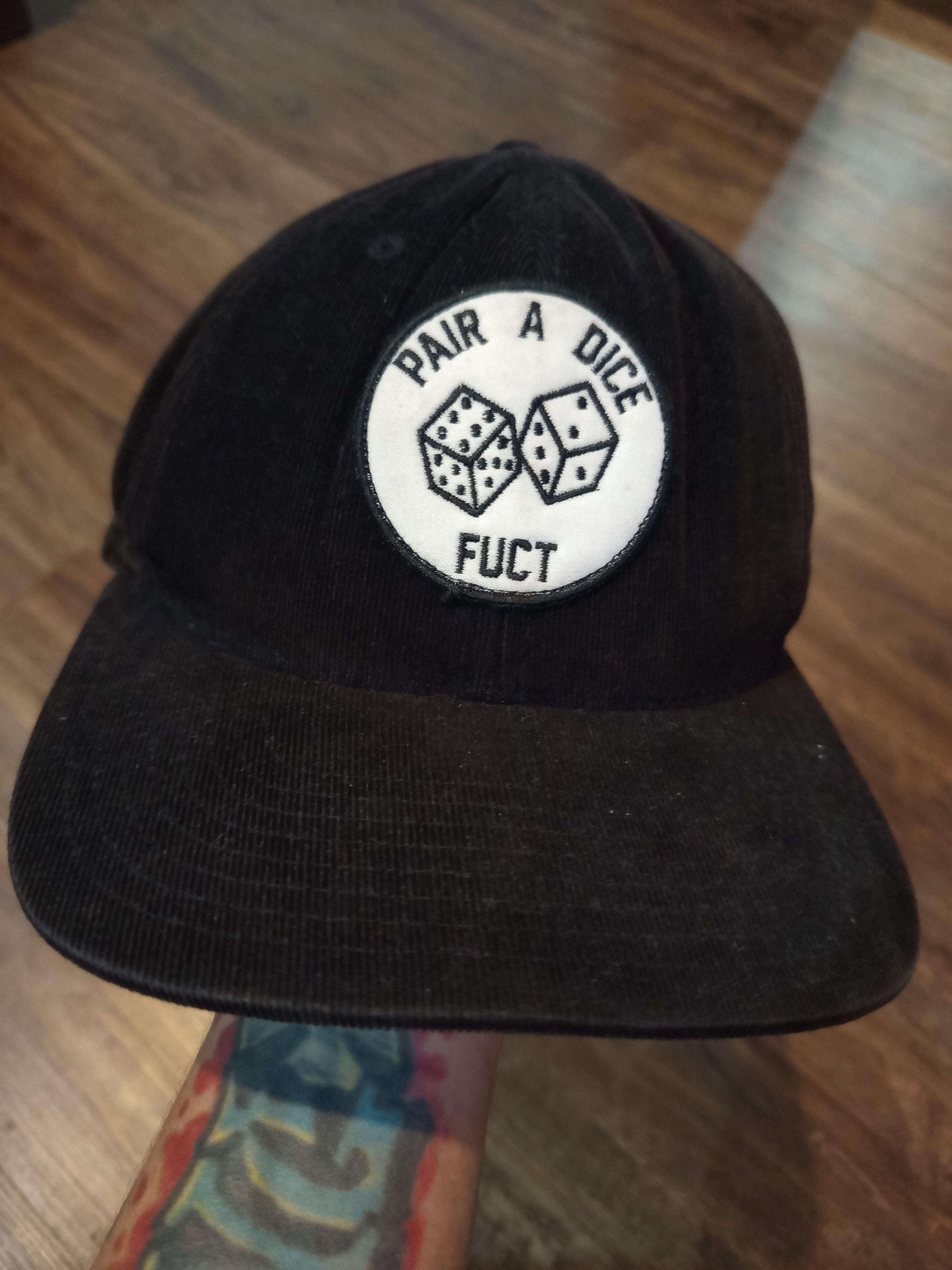 FUCT FUCT Pair A Dice Corduroy Strapback Cap Leather Strap Size ONE SIZE - 1 Thumbnail